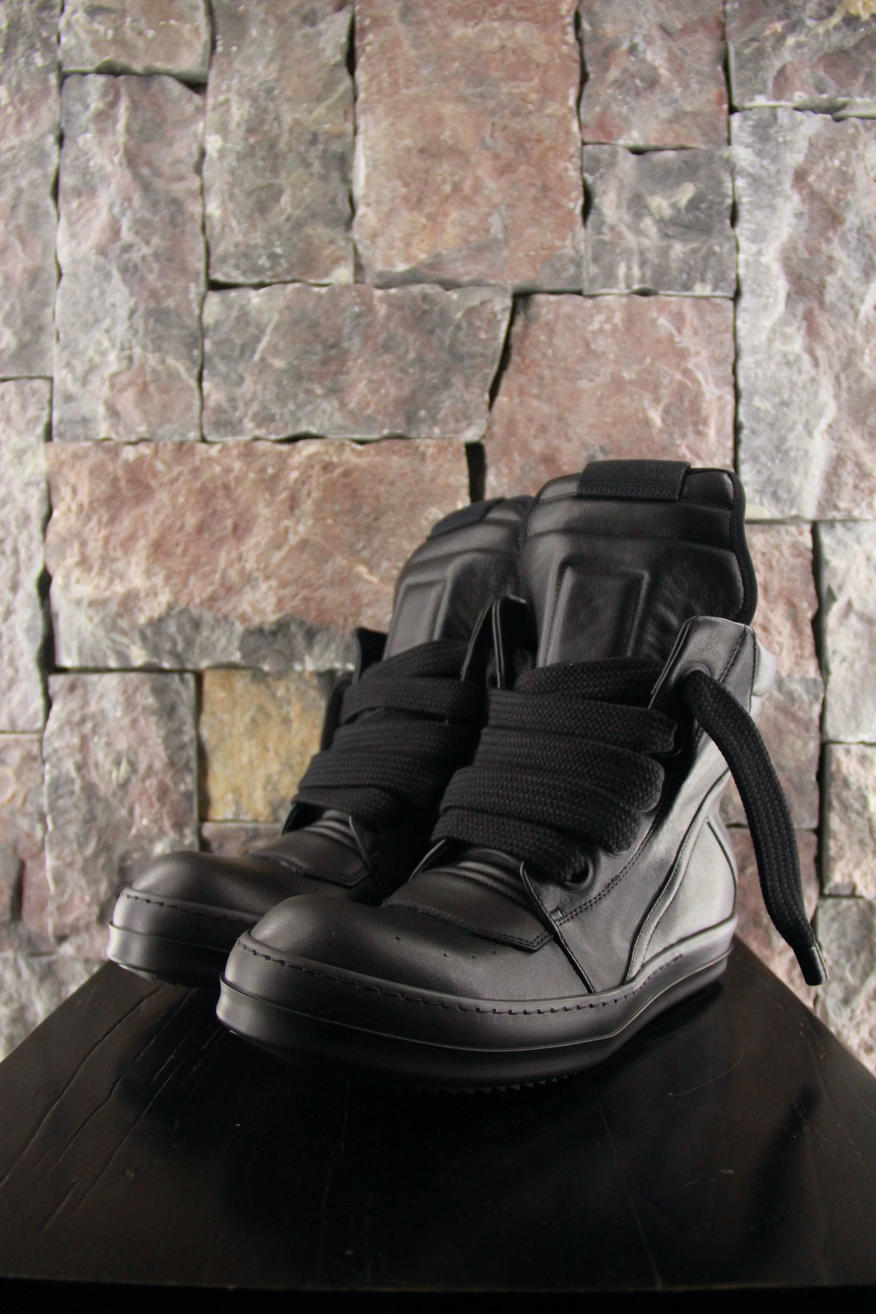 Rick Owens Rick Owens Black Hitop Sneakers Men 9 Size US 9 / EU 42 - 5 Thumbnail