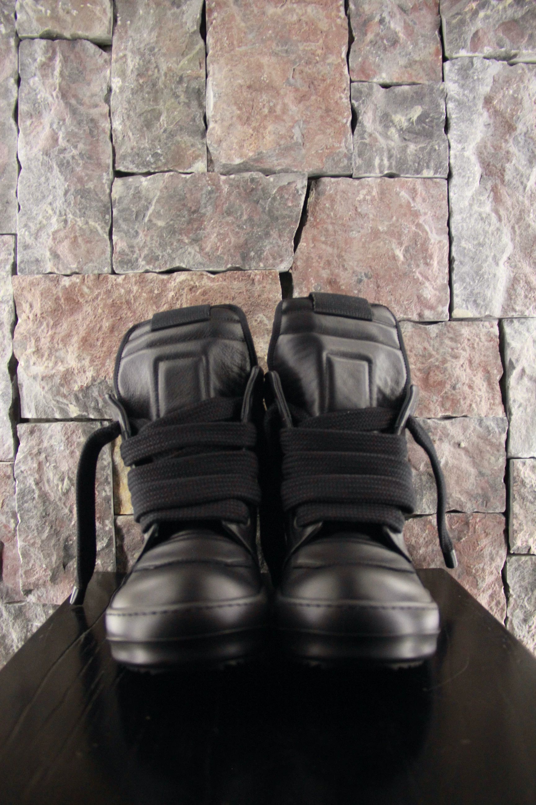 Rick Owens Rick Owens Black Hitop Sneakers Men 9 Size US 9 / EU 42 - 4 Thumbnail