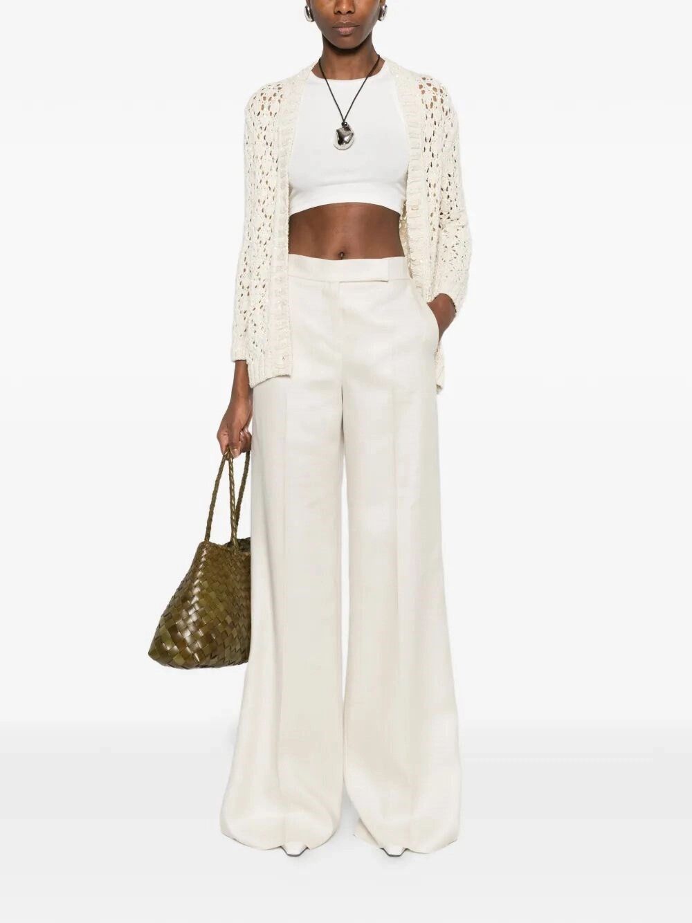 Max Mara Linen Pants Size 32" / US 10 / IT 46 - 2 Thumbnail