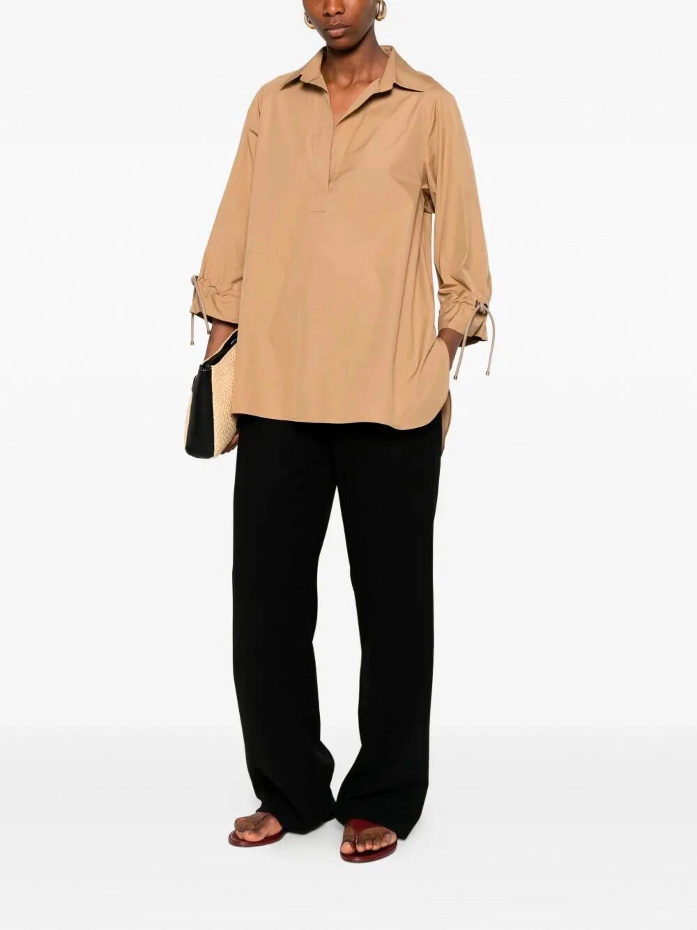 Max Mara Cotton Shirt Size L / US 10 / IT 46 - 2 Thumbnail