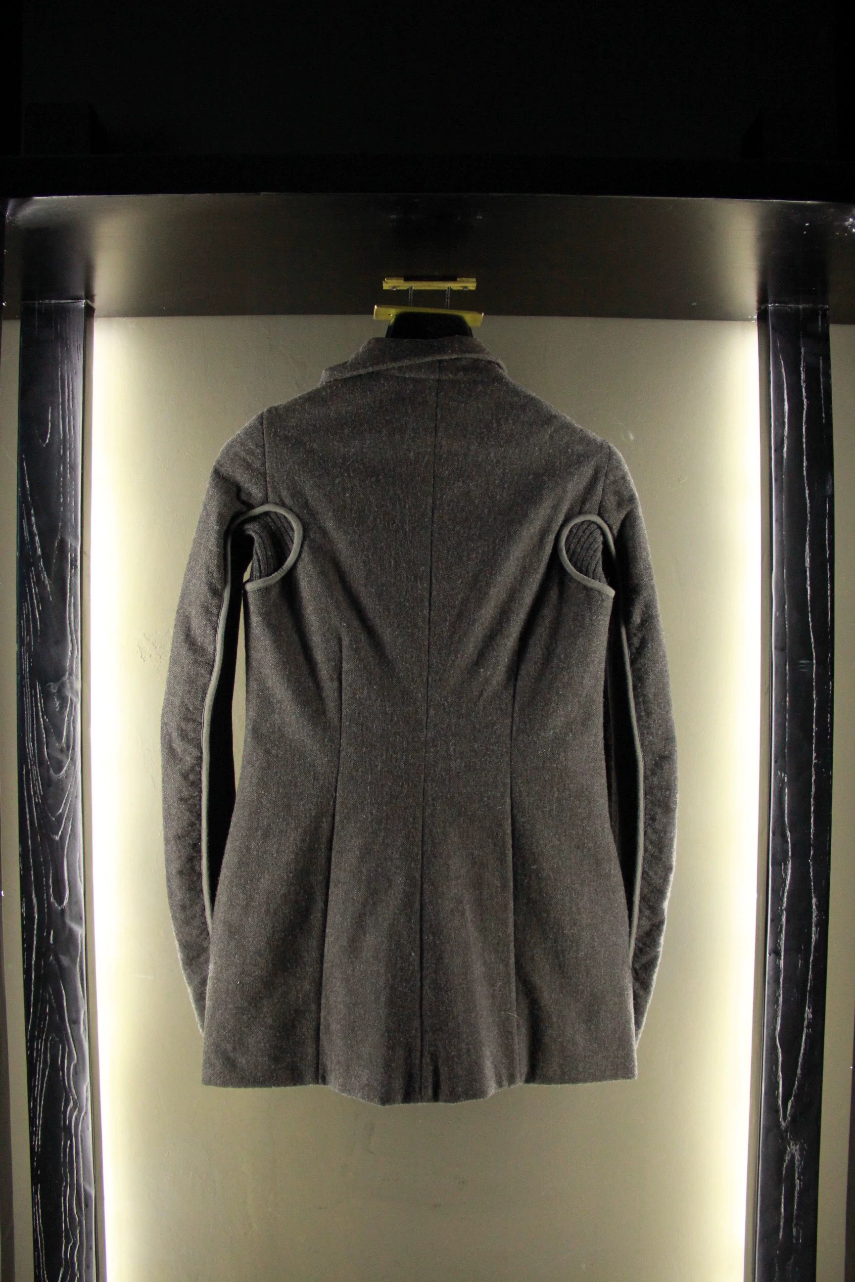 Rick Owens Rick Owens Gray Heavy Coats Men xs Size US XS / EU 42 / 0 - 2 Thumbnail