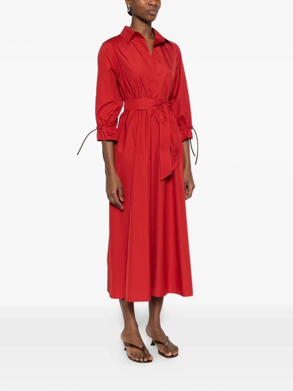 Max Mara Cotton Dress Size L / US 10 / IT 46 - 5 Thumbnail