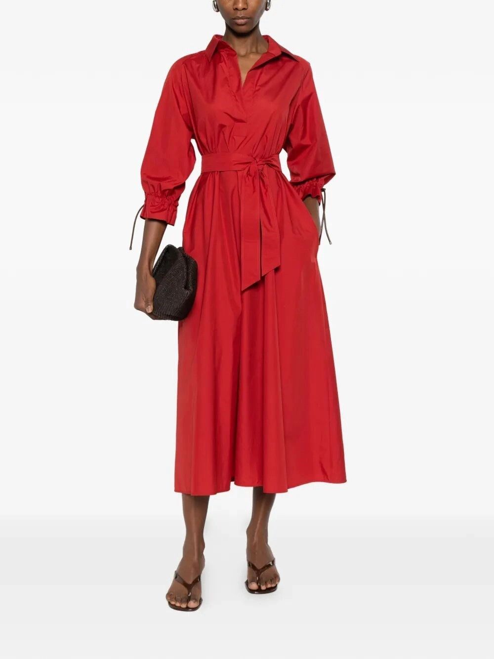 Max Mara Cotton Dress Size L / US 10 / IT 46 - 2 Thumbnail