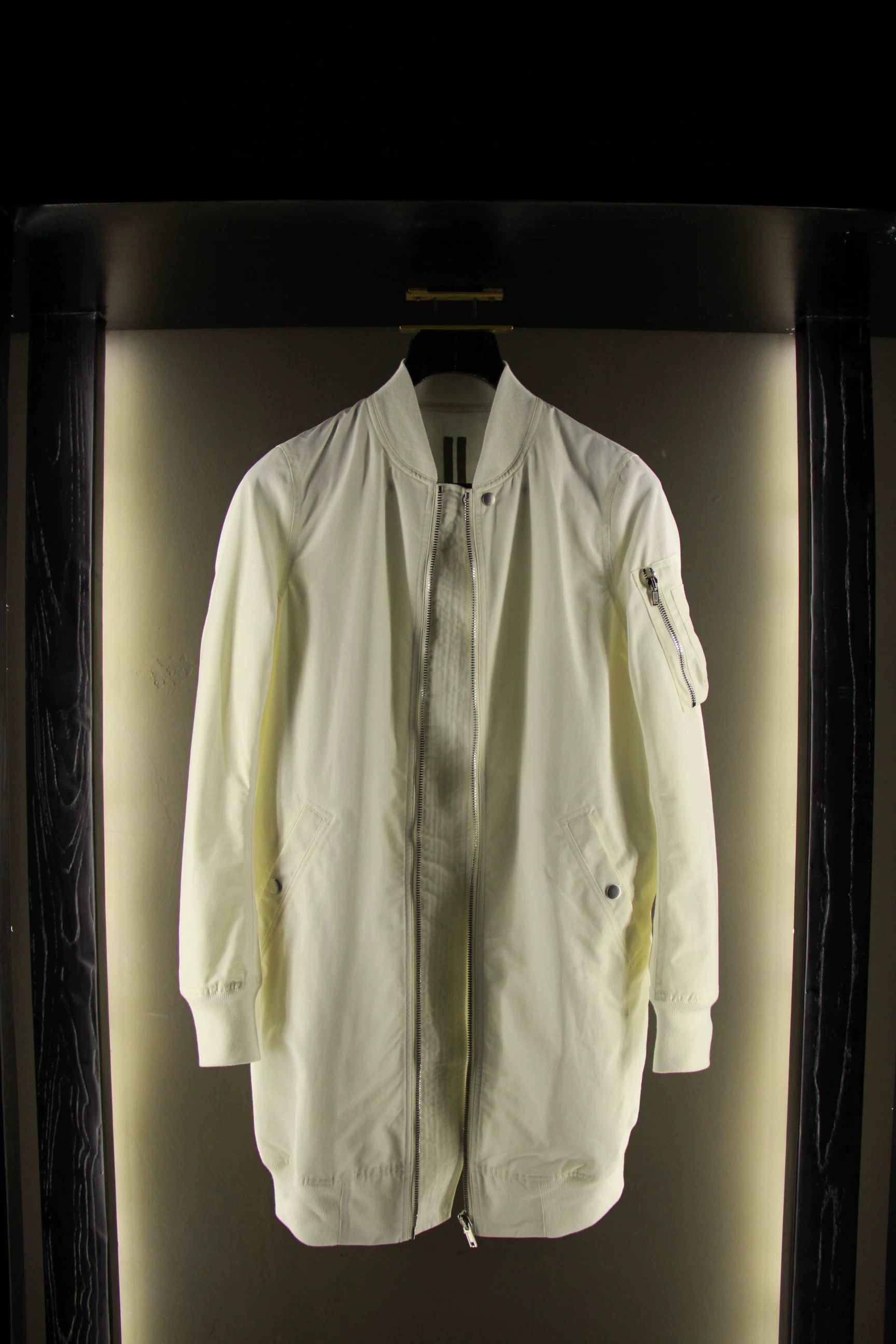 Rick Owens Rick Owens White Heavy Coats Men xs Size US XS / EU 42 / 0 - 2 Thumbnail