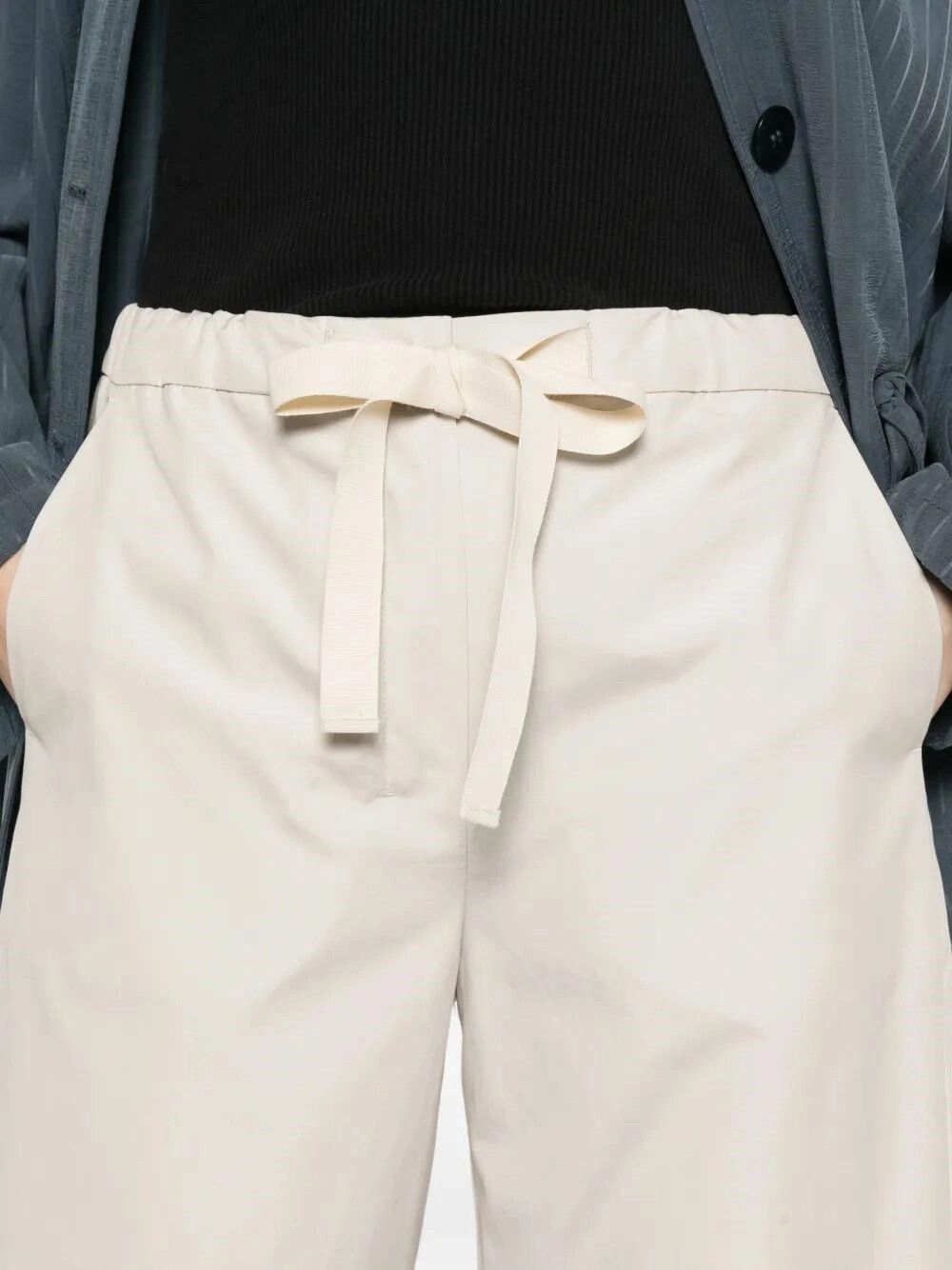 Max Mara Cotton Pants Size 28" / US 6 / IT 42 - 5 Thumbnail