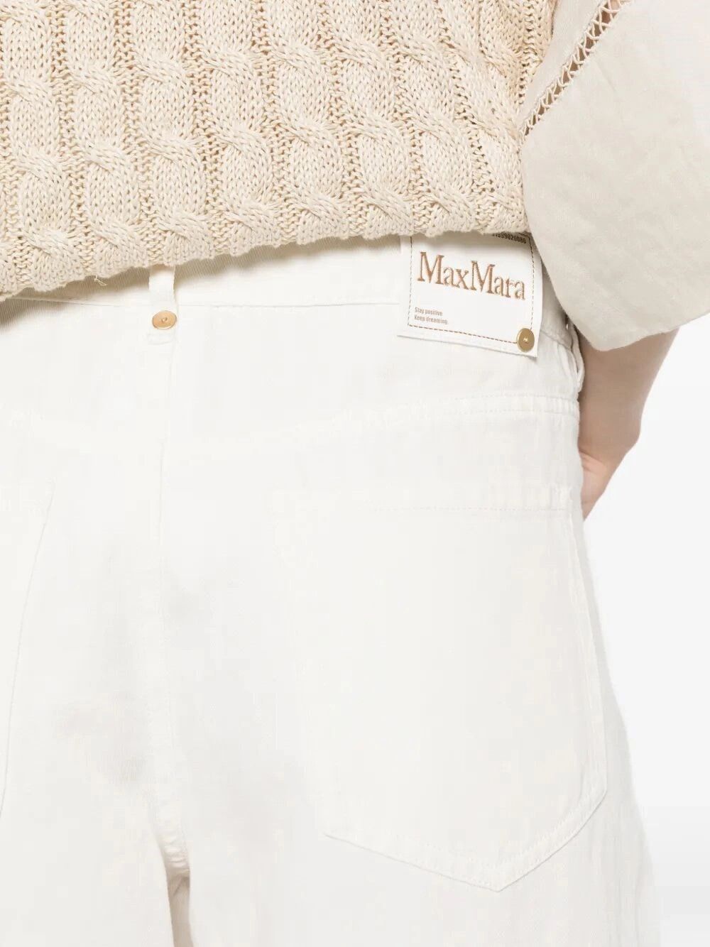 Max Mara Cotton and Linen Pants Size 28" / US 6 / IT 42 - 5 Thumbnail