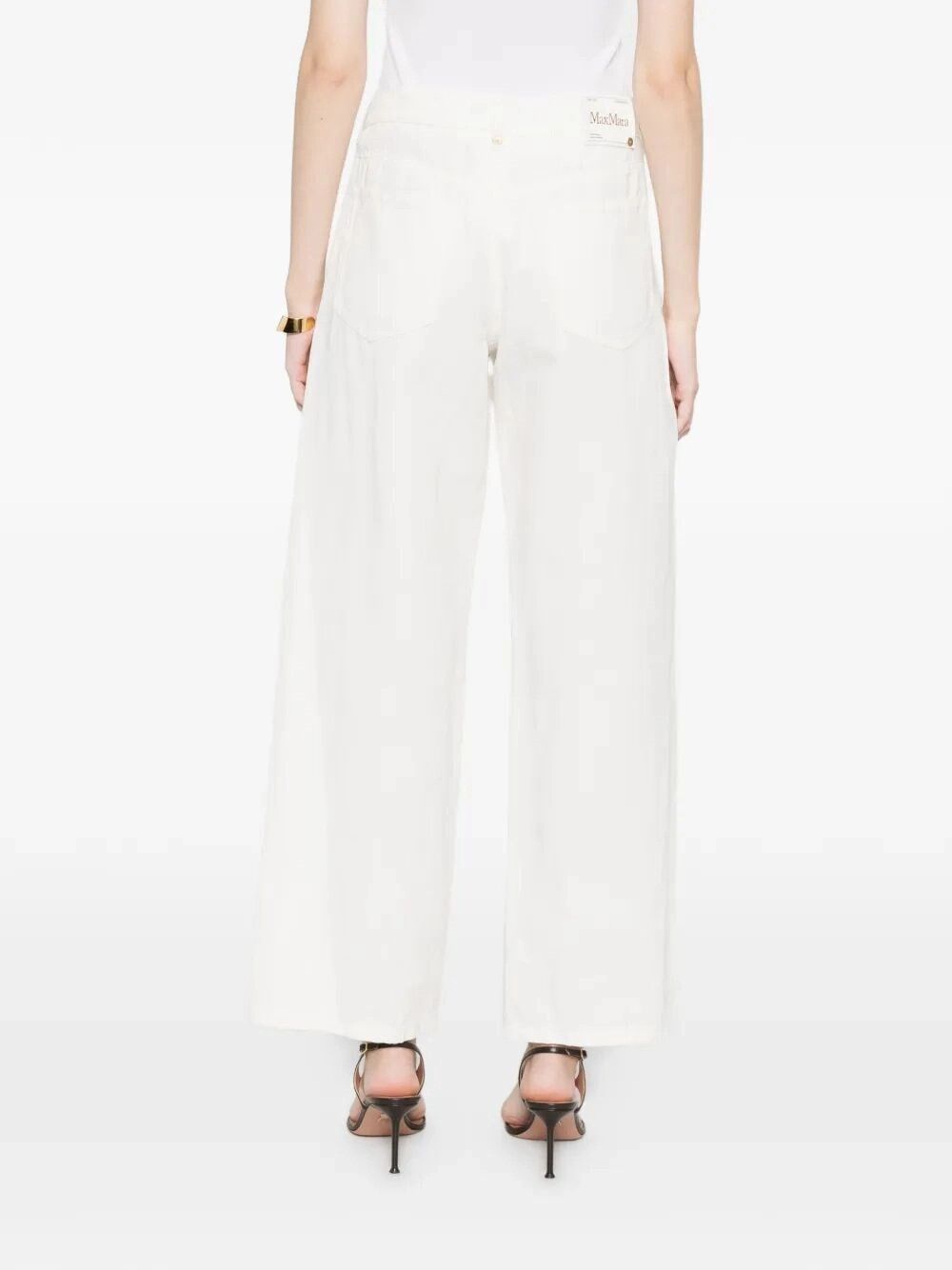 Max Mara Cotton and Linen Pants Size 28" / US 6 / IT 42 - 4 Thumbnail