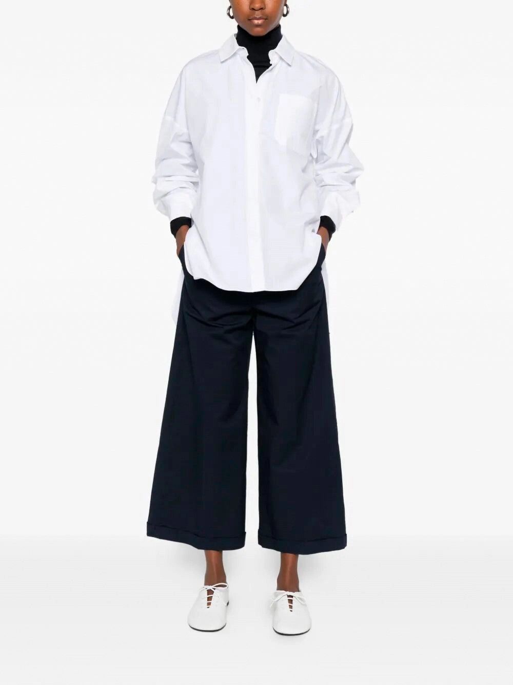 Max Mara Cotton Shirt Size M / US 6-8 / IT 42-44 - 3 Thumbnail