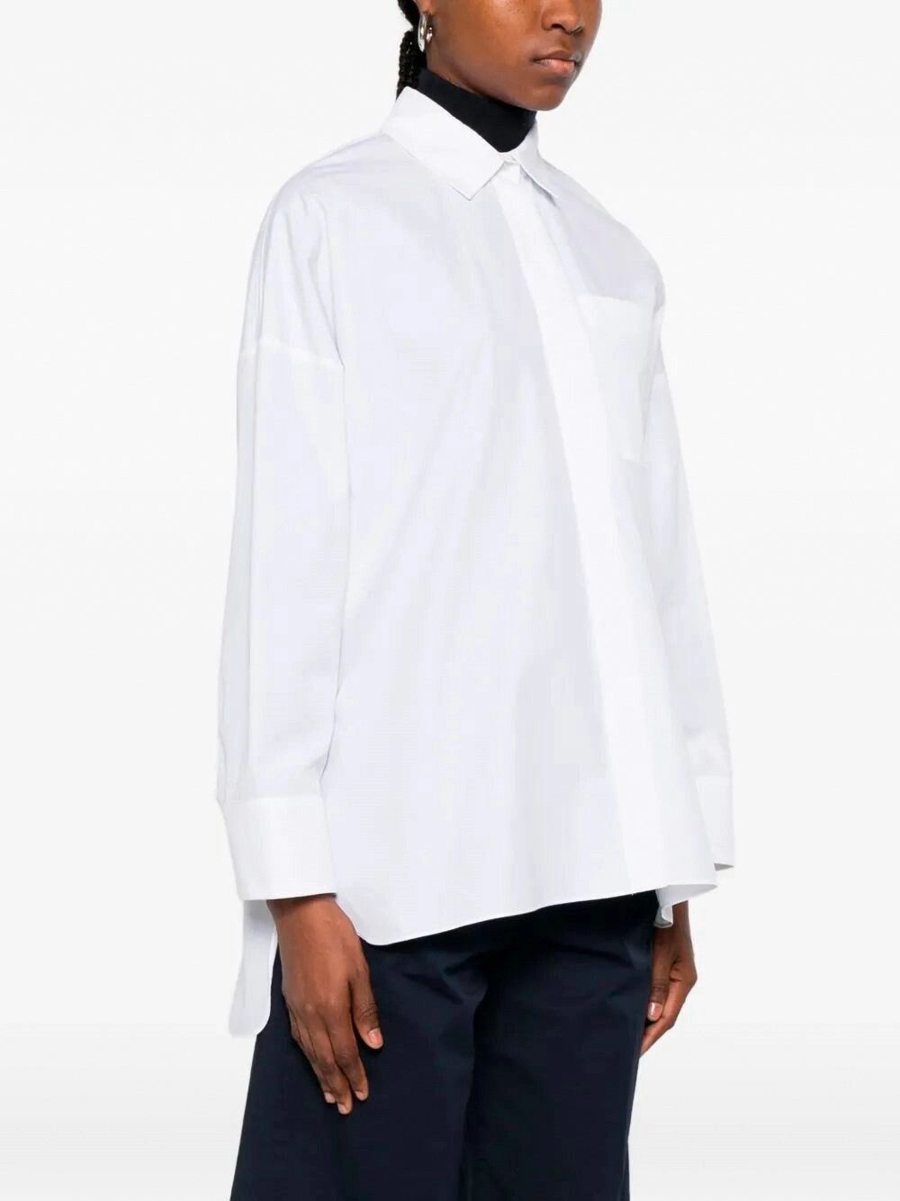 Max Mara Cotton Shirt Size L / US 10 / IT 46 - 5 Thumbnail