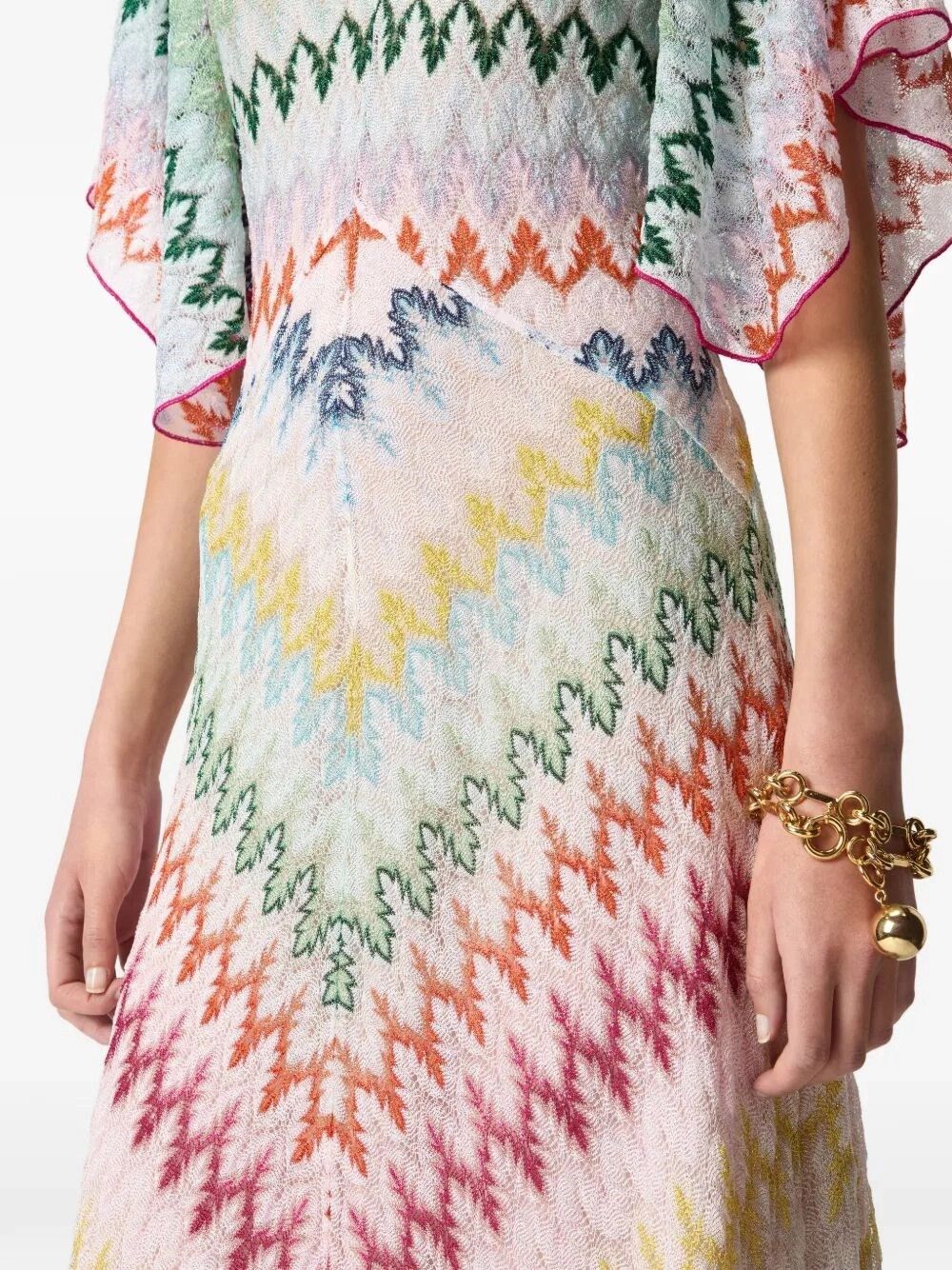Missoni Midi Dress Size L / US 10 / IT 46 - 4 Thumbnail