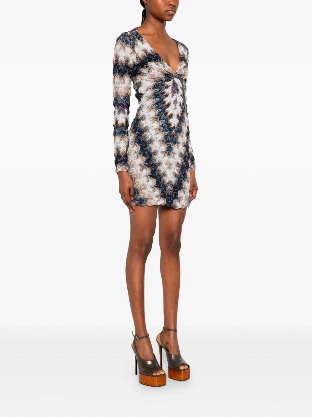 Missoni Short Dress Size L / US 10 / IT 46 - 3 Thumbnail