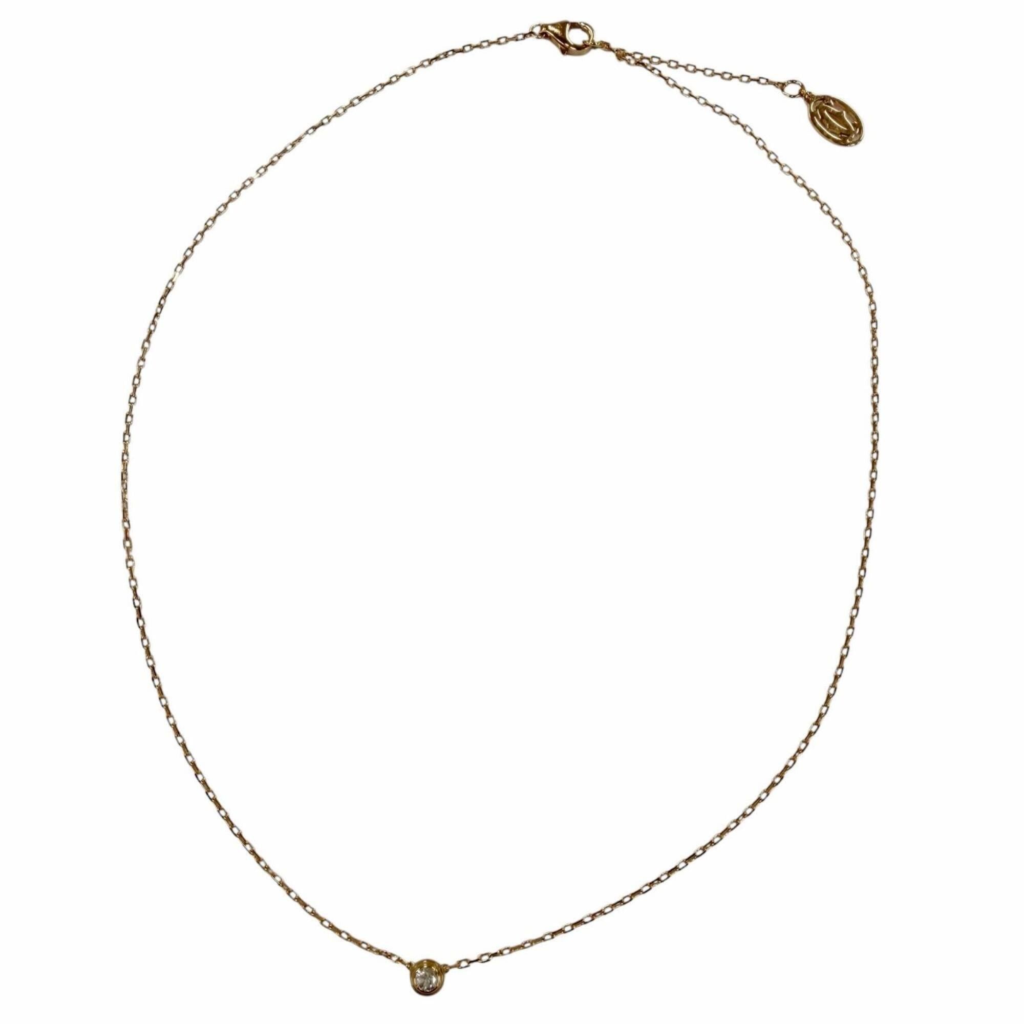 Cartier Cartier Damour SM Small 750 (PG) Diamond 0.09ct Brilliant Cut Necklace Pink Gold Weight 2.79g Women's Size ONE SIZE - 2 Thumbnail