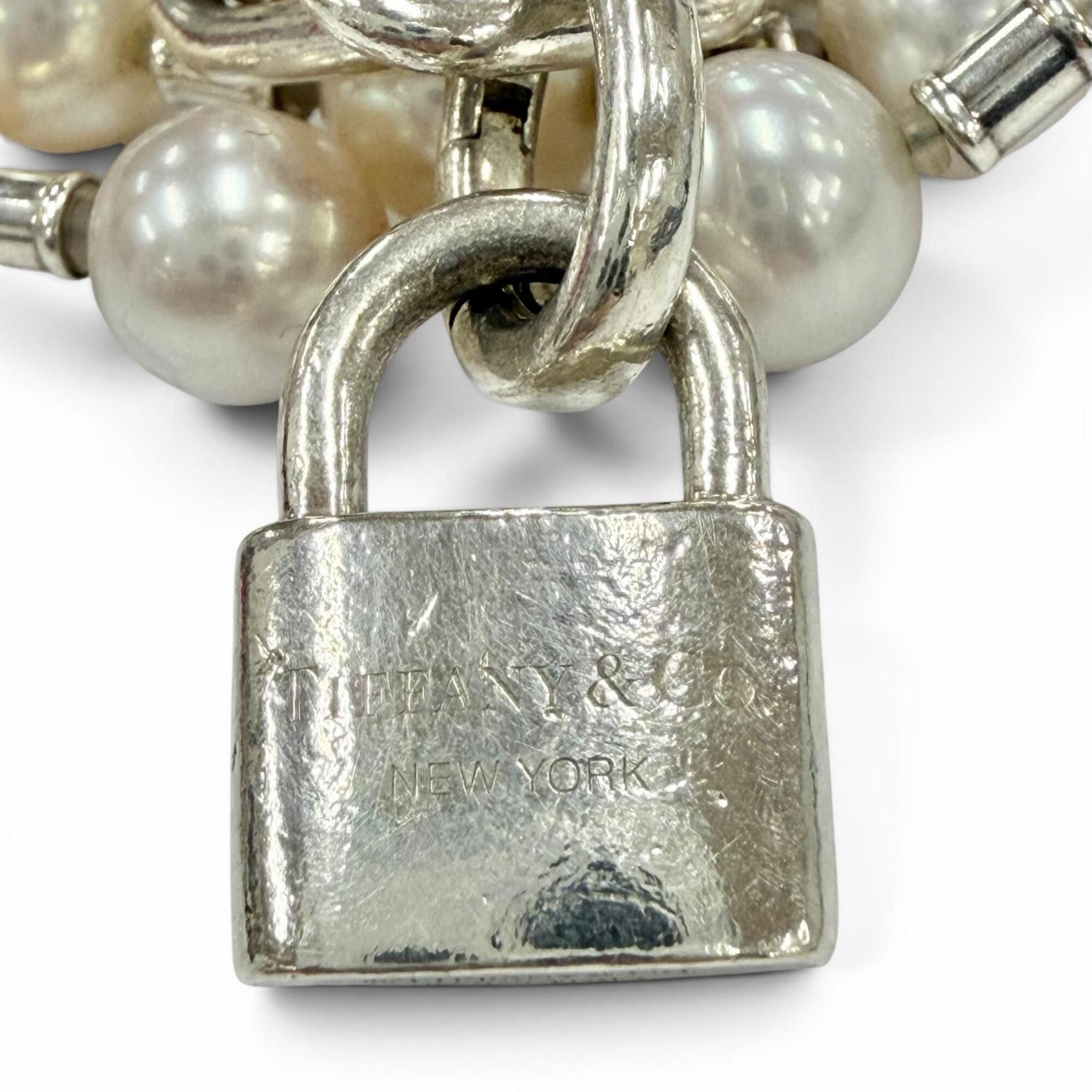 Tiffany & Co. TIFFANY&Co. Tiffany HardWear Pearl Rock AG925 Necklace Bracelet 2-Way Silver Made in Italy Weight 49.19g Women's Comes with Box Size ONE SIZE - 4 Thumbnail