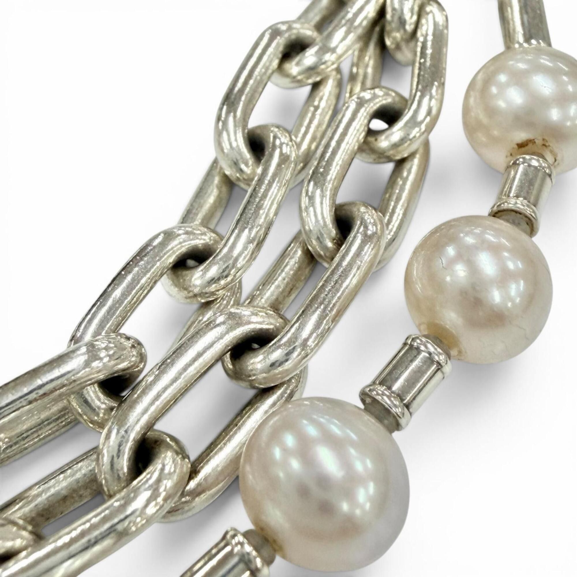 Tiffany & Co. TIFFANY&Co. Tiffany HardWear Pearl Rock AG925 Necklace Bracelet 2-Way Silver Made in Italy Weight 49.19g Women's Comes with Box Size ONE SIZE - 3 Thumbnail