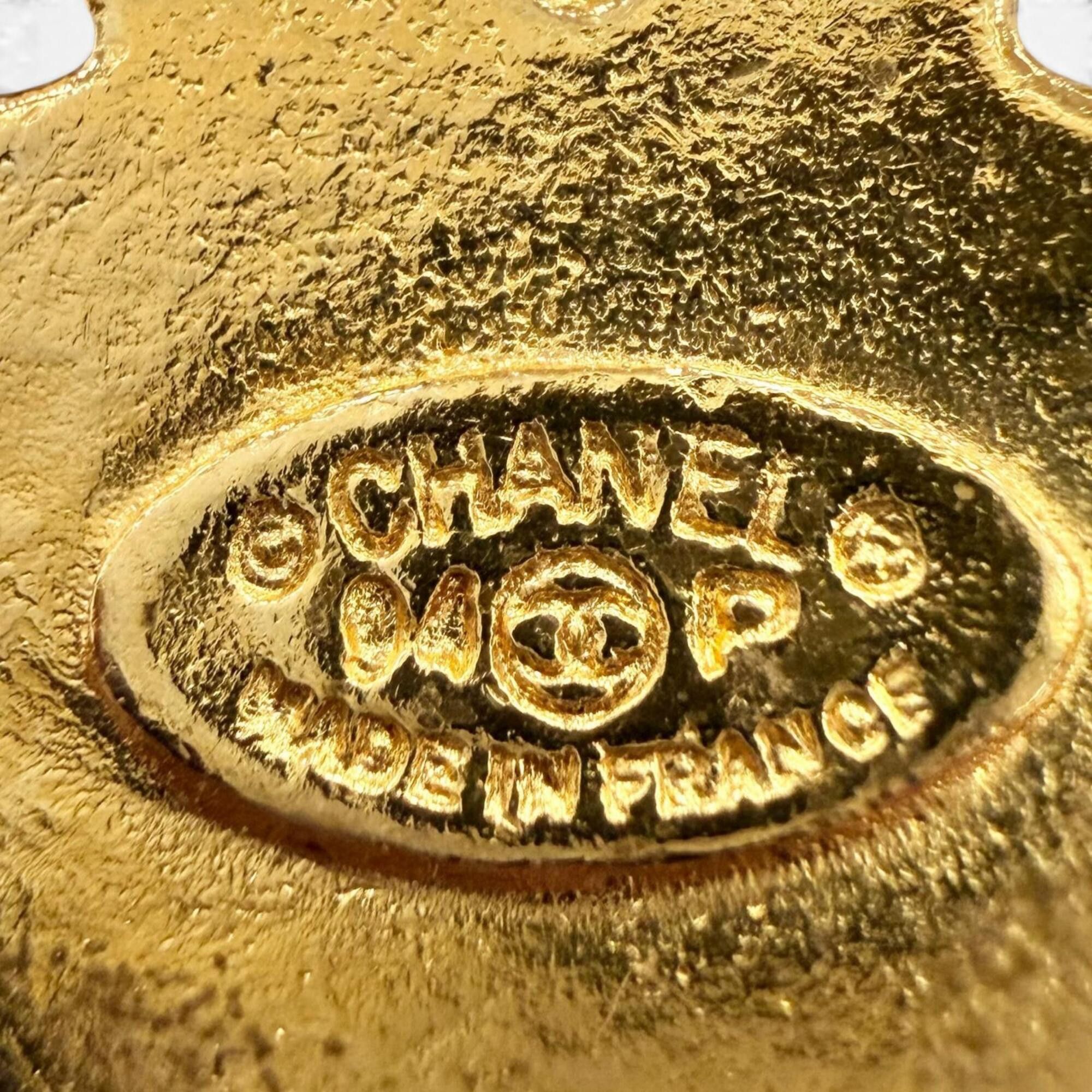 Chanel CHANEL Vintage 94P Coco Mark Large Antique Brooch Accessory Gold Made in France Women's Size ONE SIZE - 5 Thumbnail