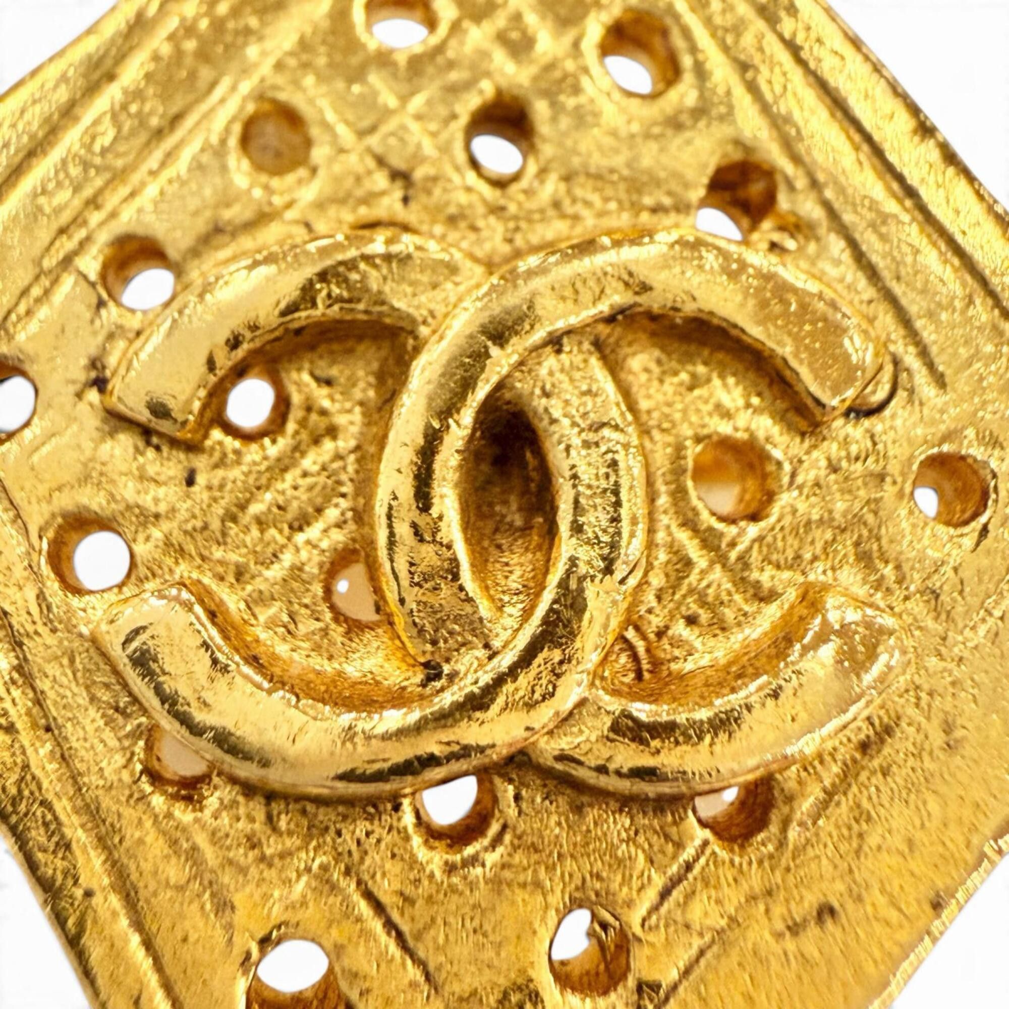 Chanel CHANEL Vintage 94P Coco Mark Large Antique Brooch Accessory Gold Made in France Women's Size ONE SIZE - 3 Thumbnail