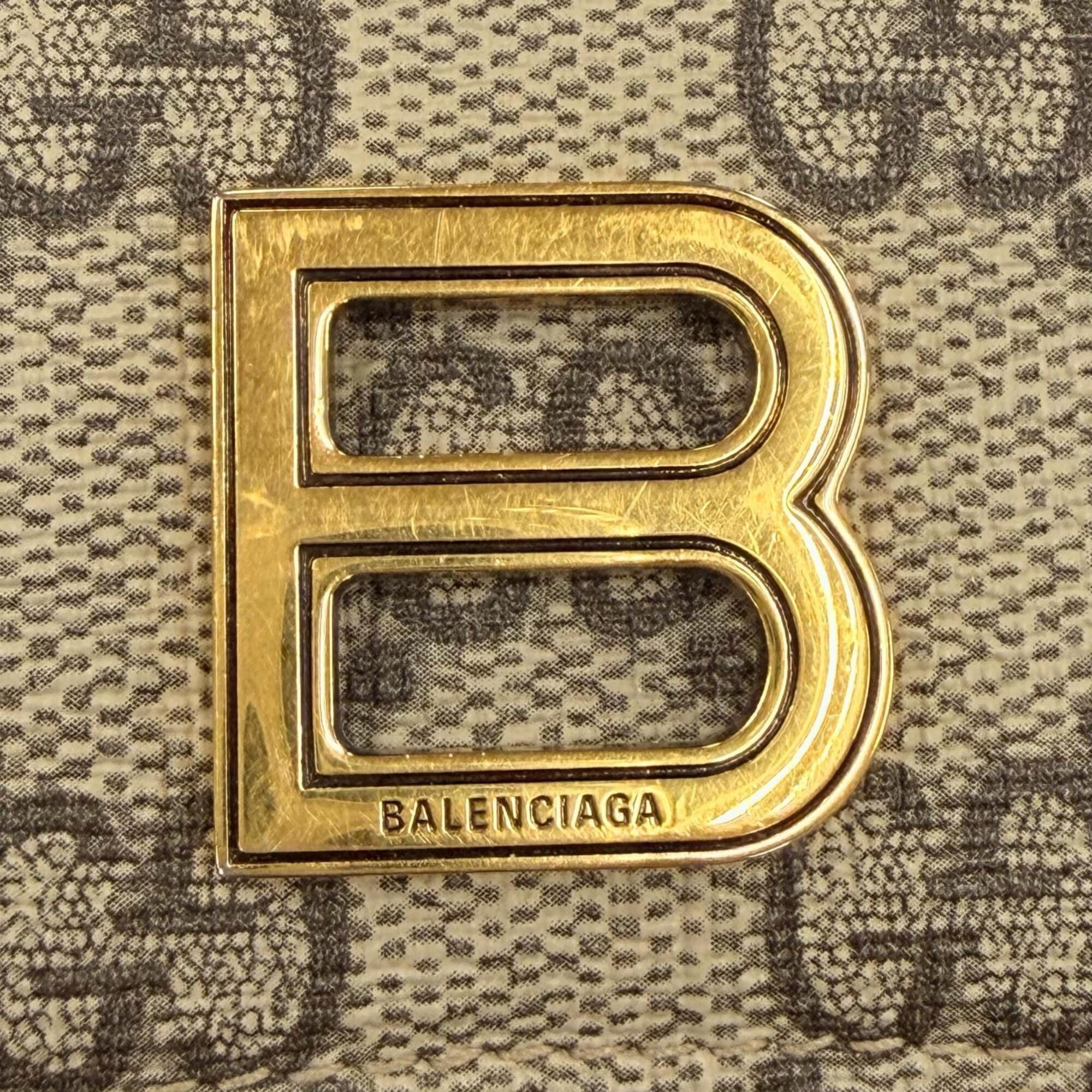 Gucci GUCCI x BALENCIAGA 681700 GG Supreme Canvas The Hacker Project Logo Plate Compact Tri-fold Wallet Beige Brown Gold Hardware Made in Italy Women's Comes with Dust Bag Size ONE SIZE - 9 Thumbnail