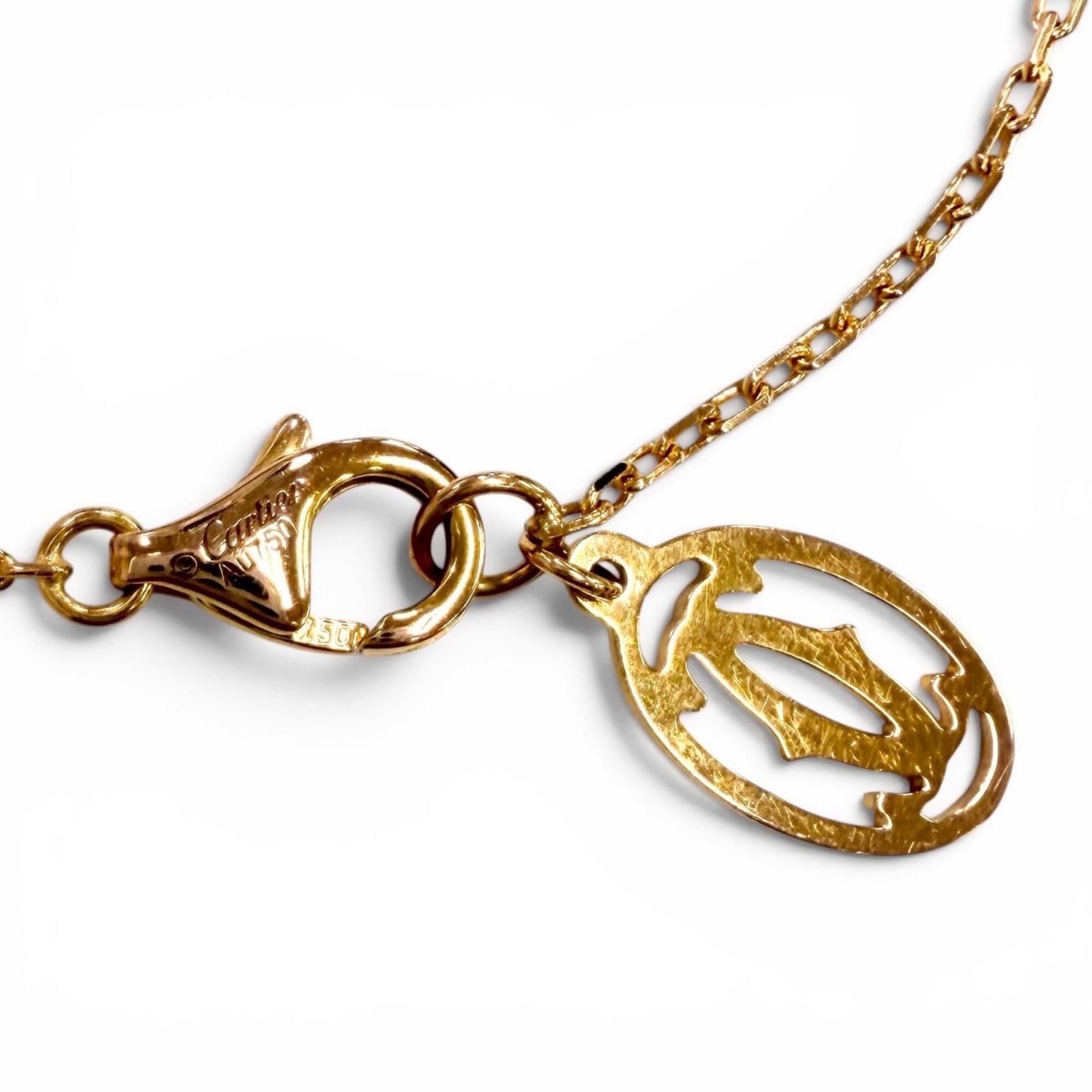 Cartier Cartier Damour SM AU750 Diamond Necklace, 41.3cm, Pink Gold, Total Weight 2.79g, Women's, with Dust Bag. Size ONE SIZE - 8 Thumbnail