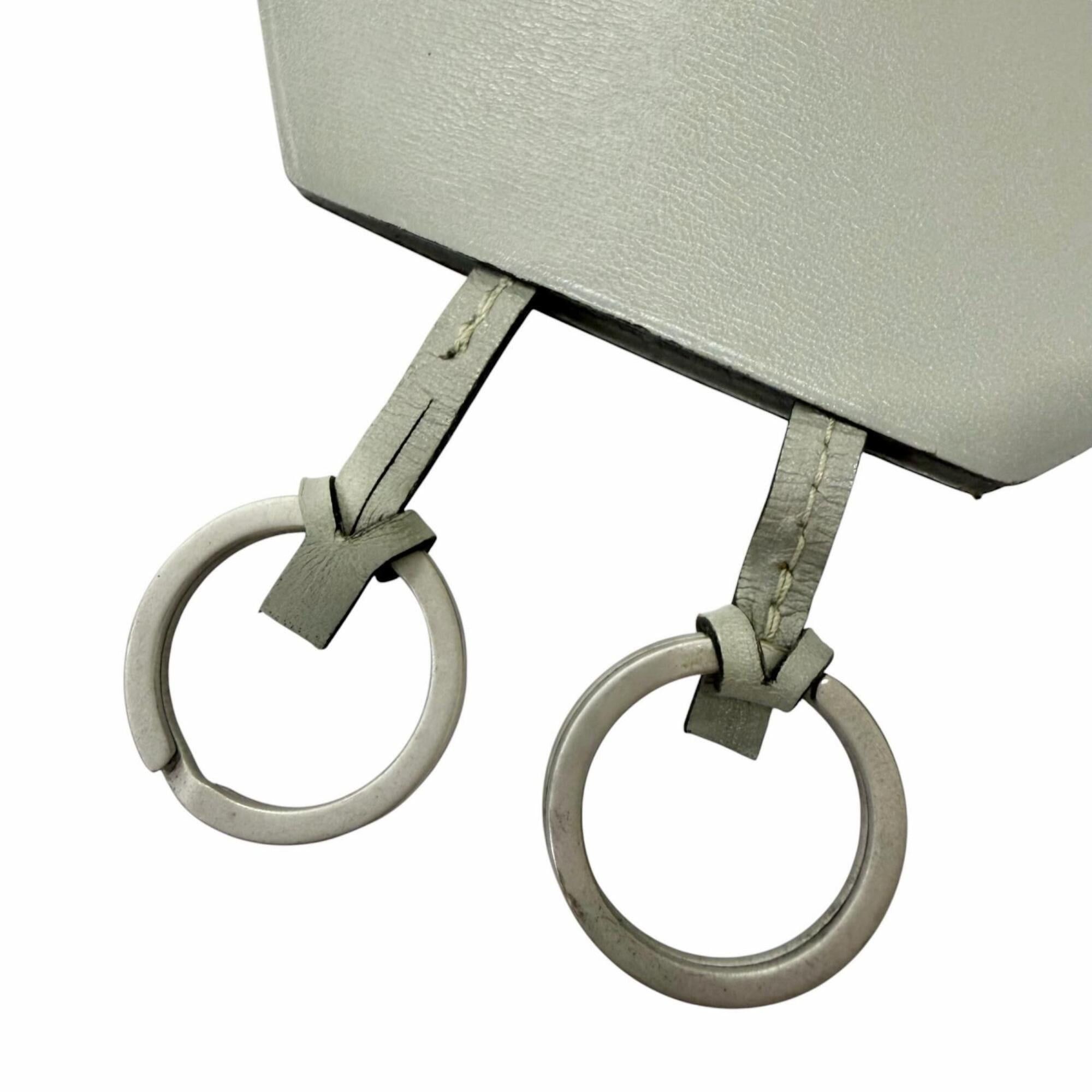 Hermes HERMES Vintage Leather Margiela Era Clochette Charm Necklace, Gray, □D Stamp, Made in France, Men's Size ONE SIZE - 5 Thumbnail