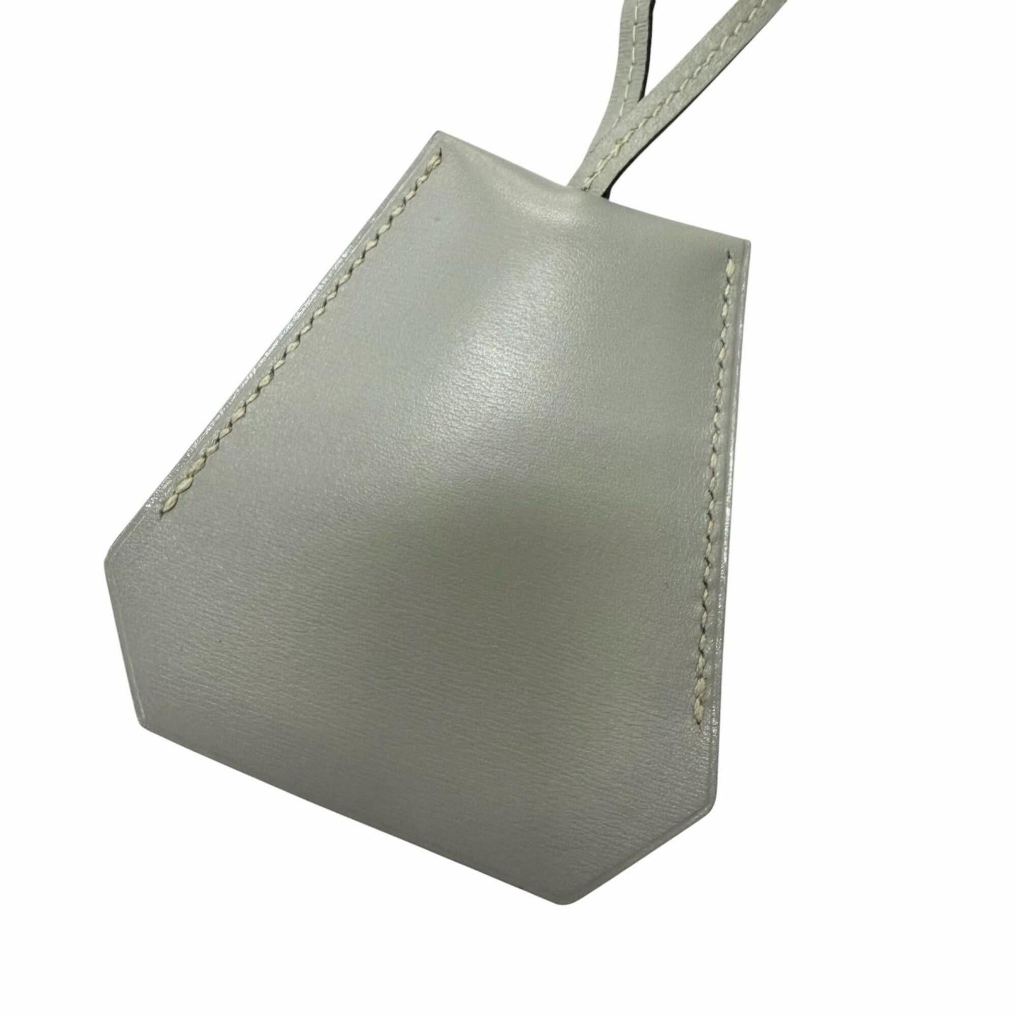 Hermes HERMES Vintage Leather Margiela Era Clochette Charm Necklace, Gray, □D Stamp, Made in France, Men's Size ONE SIZE - 3 Thumbnail