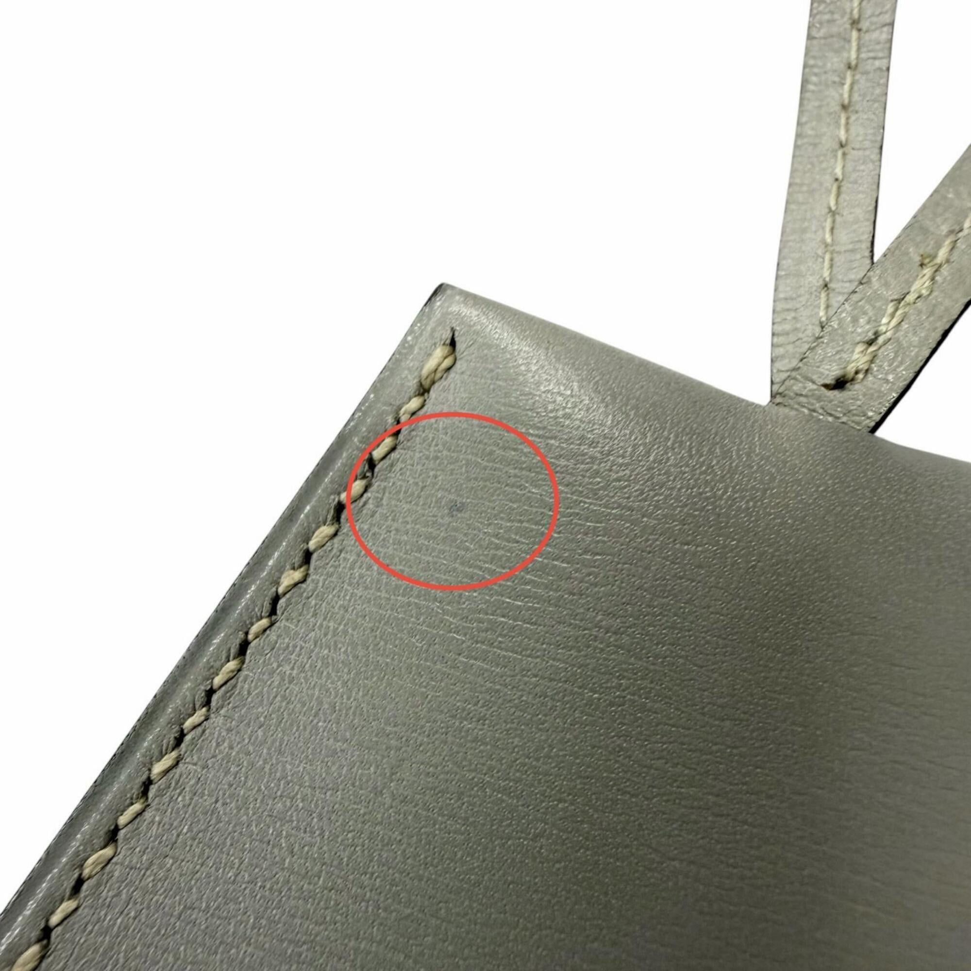Hermes HERMES Vintage Leather Margiela Era Clochette Charm Necklace, Gray, □D Stamp, Made in France, Men's Size ONE SIZE - 8 Thumbnail