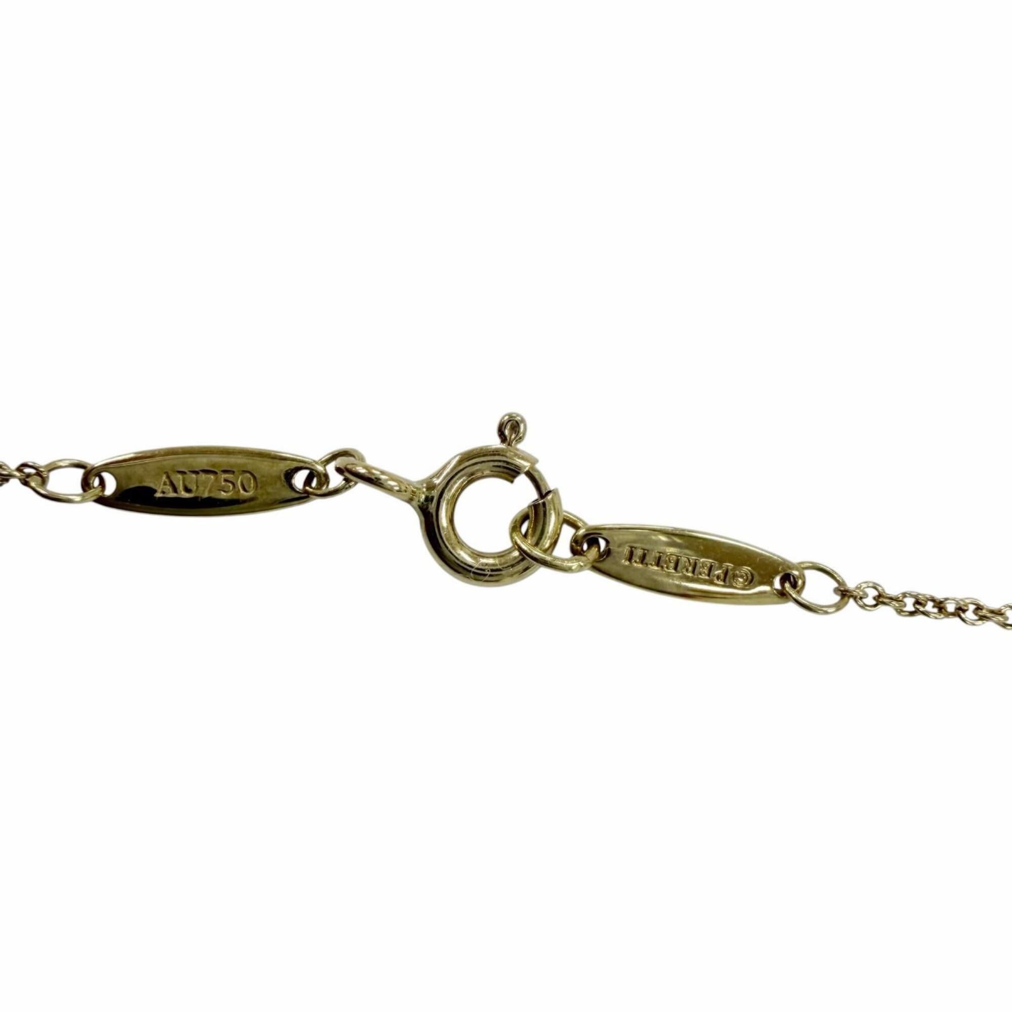 Tiffany & Co. TIFFANY&Co. Tiffany & Co. Elsa Peretti Diamond by the Yard Single Pendant AU750 (YG) 0.17ct Necklace Yellow Gold Weight 2.0g Women's Size ONE SIZE - 7 Thumbnail