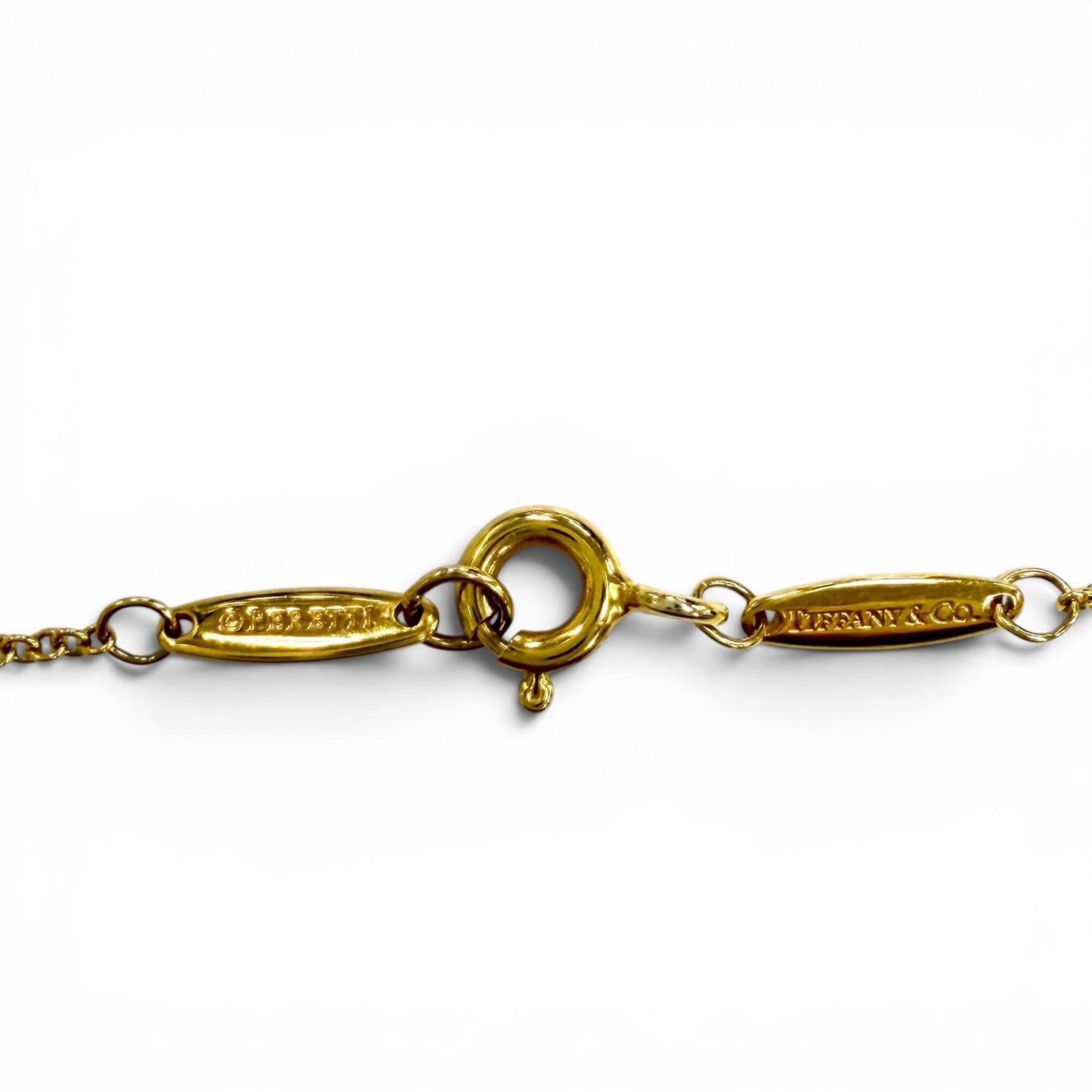 Tiffany & Co. TIFFANY&Co. Tiffany Elsa Peretti By the Yard 1P Diamond Necklace 750 (YG) approx. 0.03ct Diameter 3.4mm Yellow Gold Weight 1.98g Women's Size ONE SIZE - 6 Thumbnail