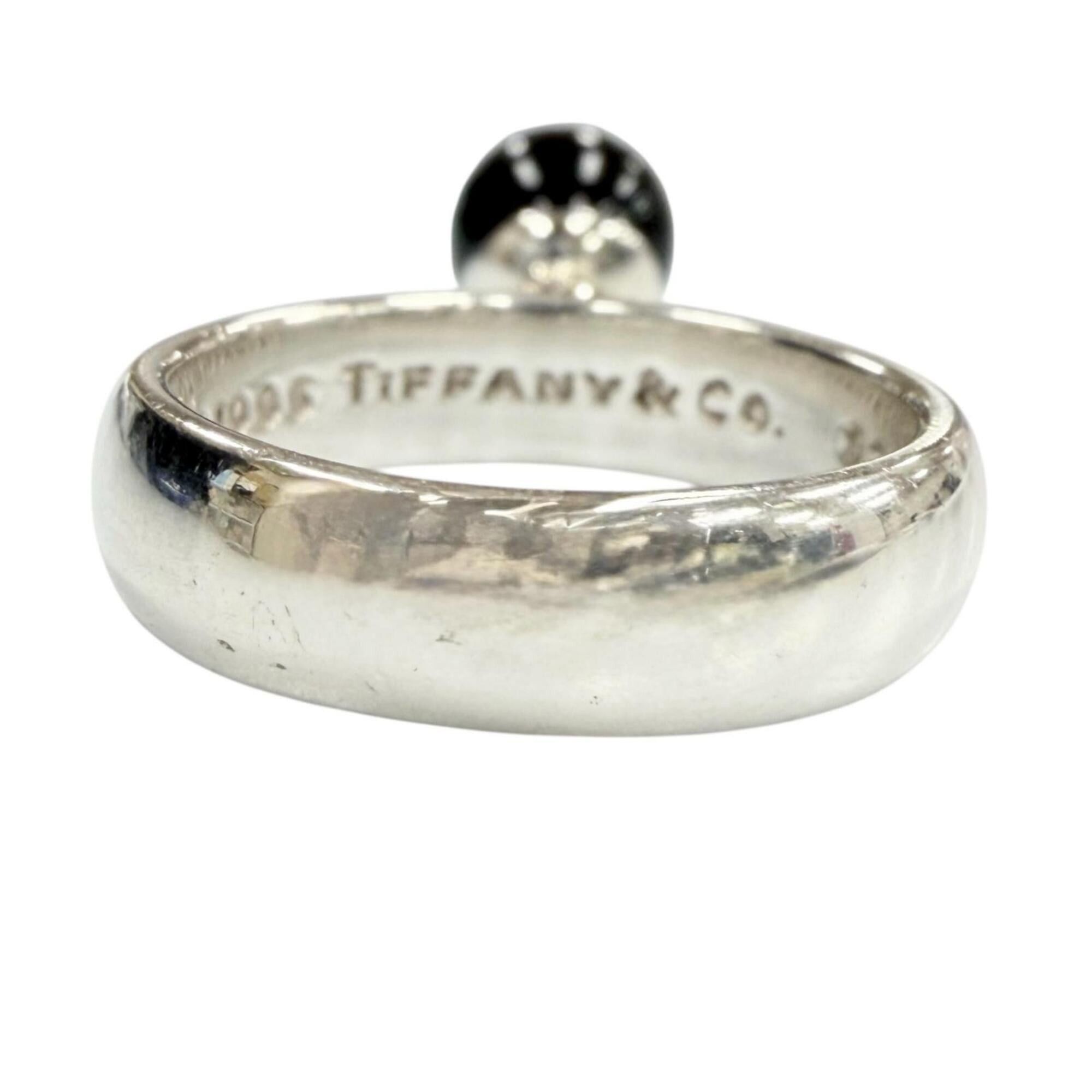 Tiffany & Co. TIFFANY&Co. Tiffany 925 Onyx Ring, Silver, Black, Men's & Women's Accessory Size ONE SIZE - 5 Thumbnail