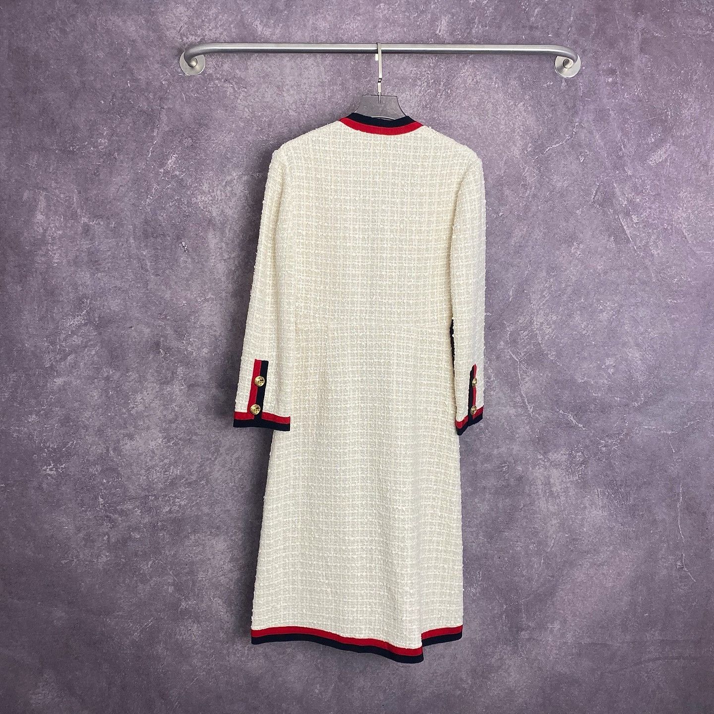 Gucci Gucci Tweed Web Trim Dress Size 36 Size XS / US 0-2 / IT 36-38 - 2 Thumbnail
