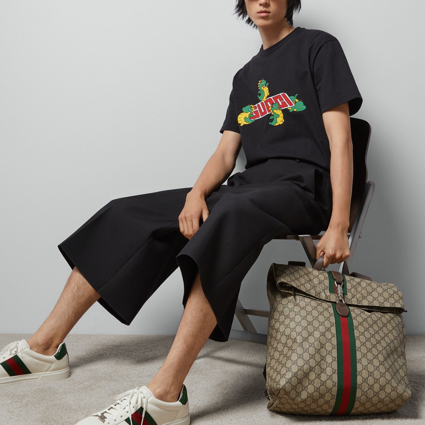 Gucci Gucci Dragon Logo T-Shirt Size S Size US S / EU 44-46 / 1 - 12 Thumbnail