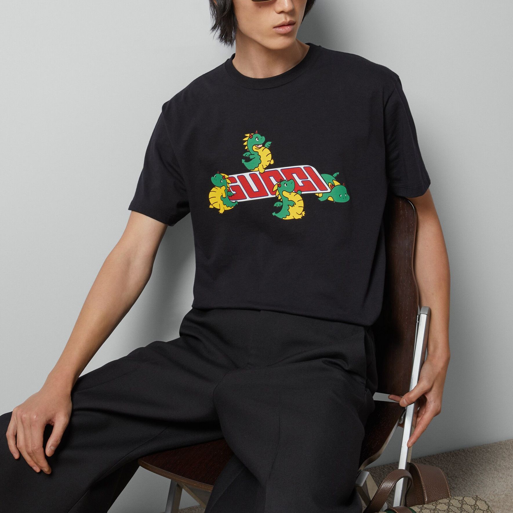 Gucci Gucci Dragon Logo T-Shirt Size S Size US S / EU 44-46 / 1 - 10 Thumbnail