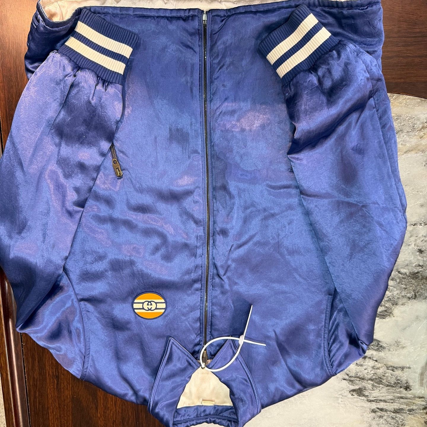 Gucci Gucci Reversible Zip-Up Bomber Jacket Size 44 Size US S / EU 44-46 / 1 - 8 Thumbnail