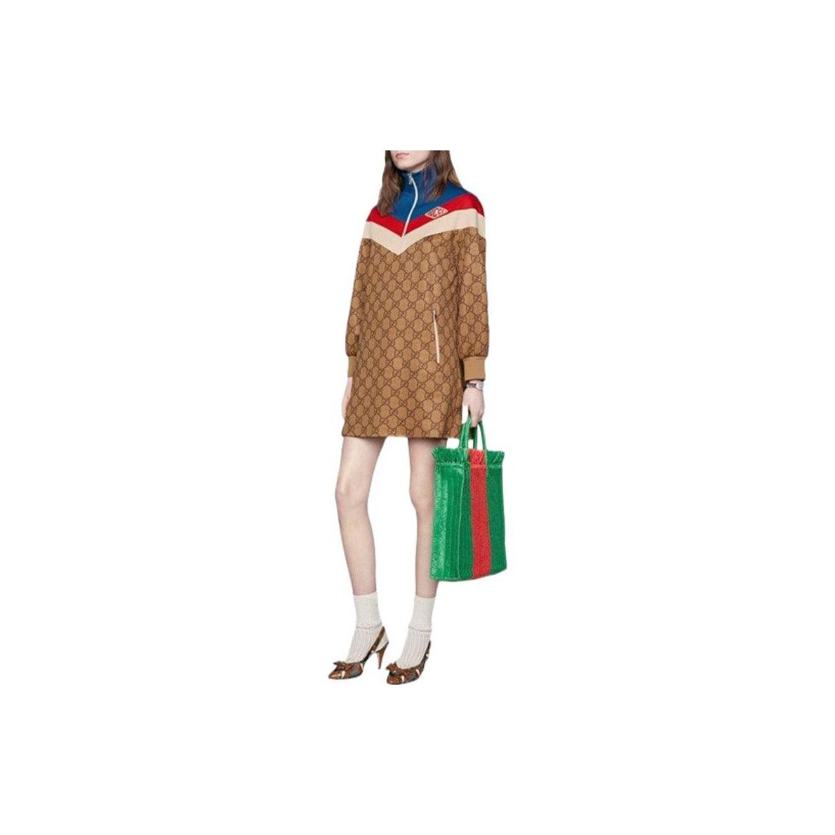 Gucci Gucci Monogram Colorblock Mini Dress Size M Size M / US 6-8 / IT 42-44 - 7 Thumbnail