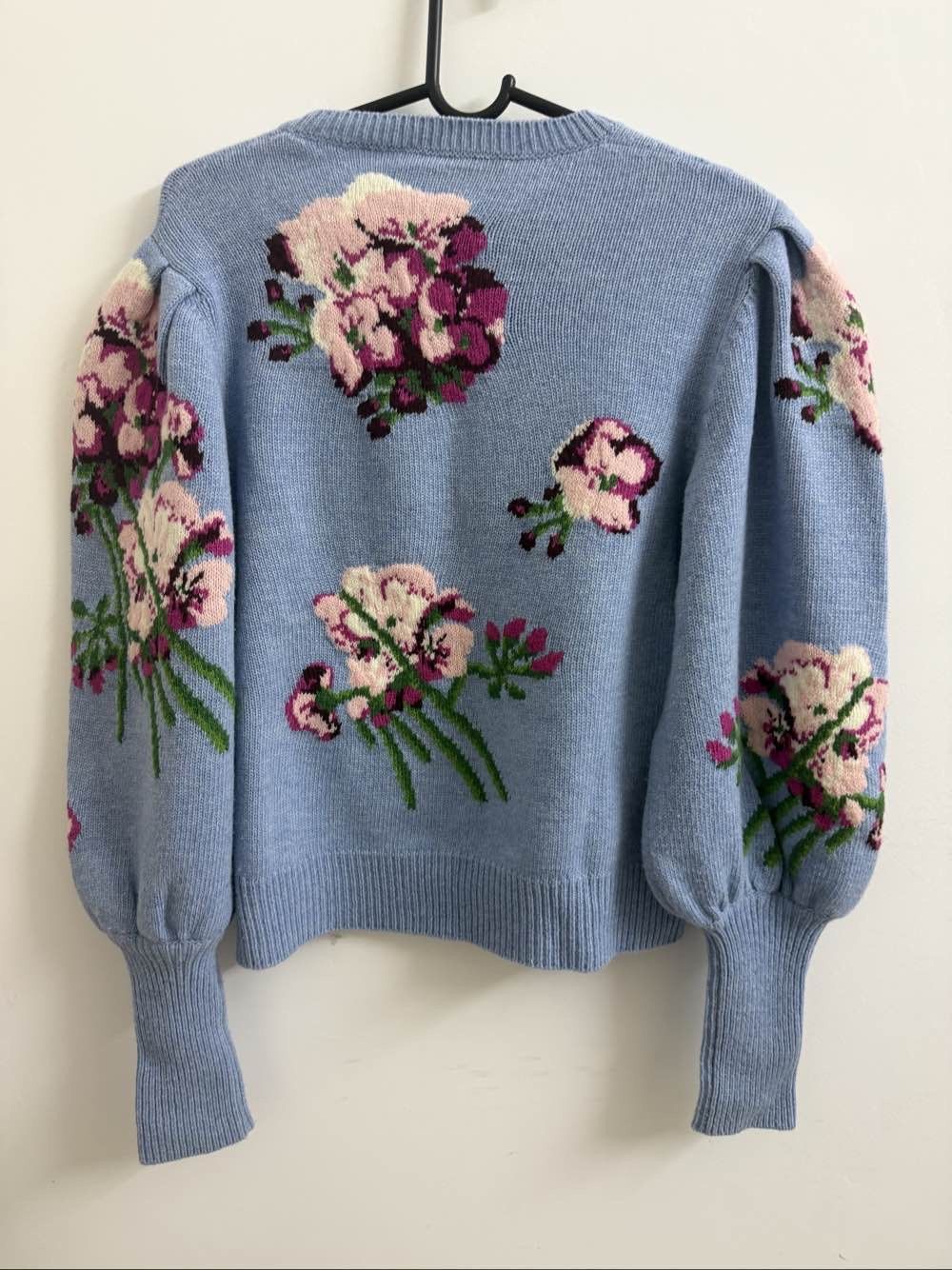 Gucci Gucci Floral Knit Wool Sweater Size L Size L / US 10 / IT 46 - 2 Thumbnail