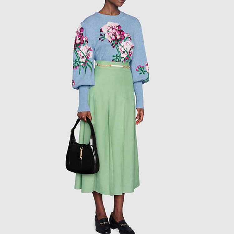 Gucci Gucci Floral Knit Wool Sweater Size L Size L / US 10 / IT 46 - 7 Thumbnail
