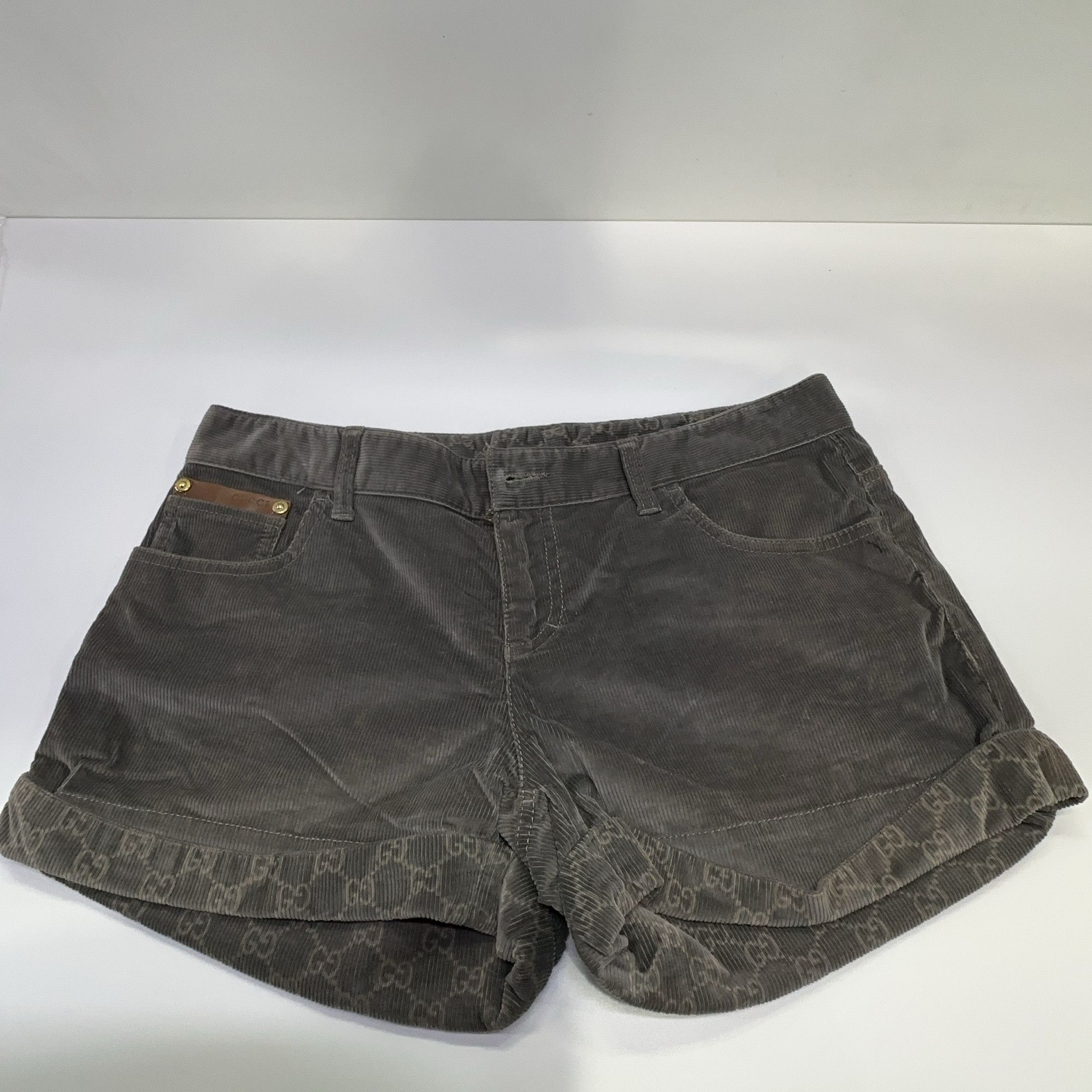 Gucci Gucci GG Monogram Cuff Corduroy Shorts Size 42 Size 28" / US 6 / IT 42 - 5 Thumbnail