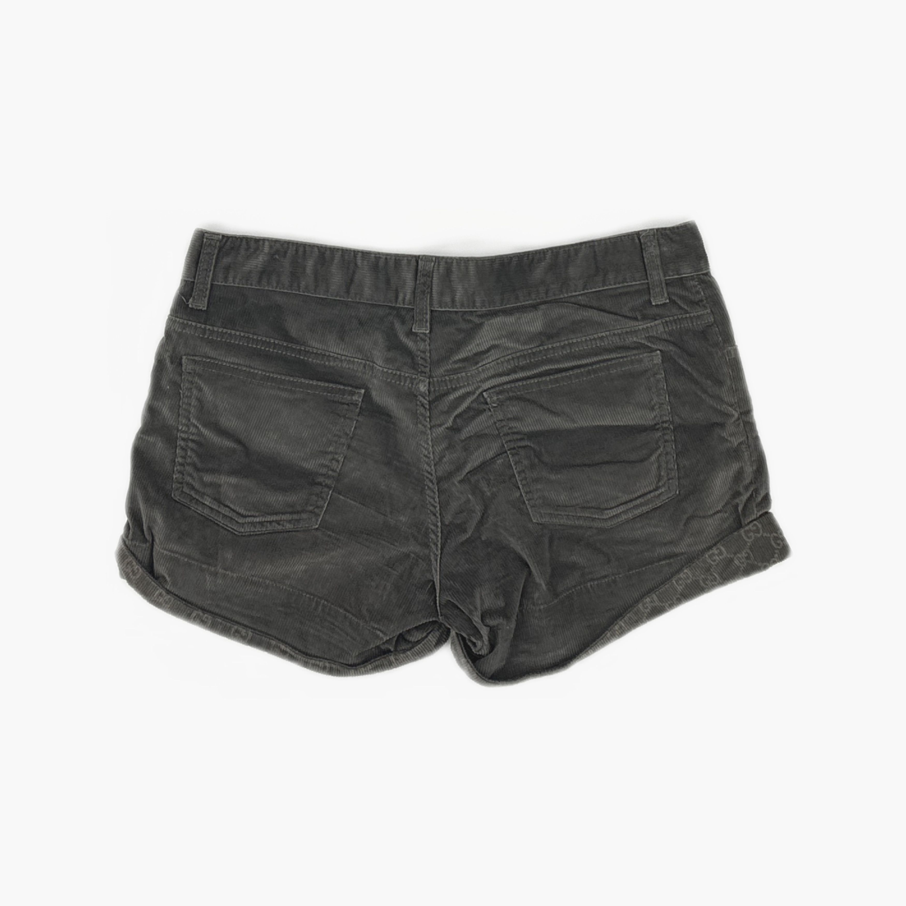 Gucci Gucci GG Monogram Cuff Corduroy Shorts Size 42 Size 28" / US 6 / IT 42 - 2 Thumbnail