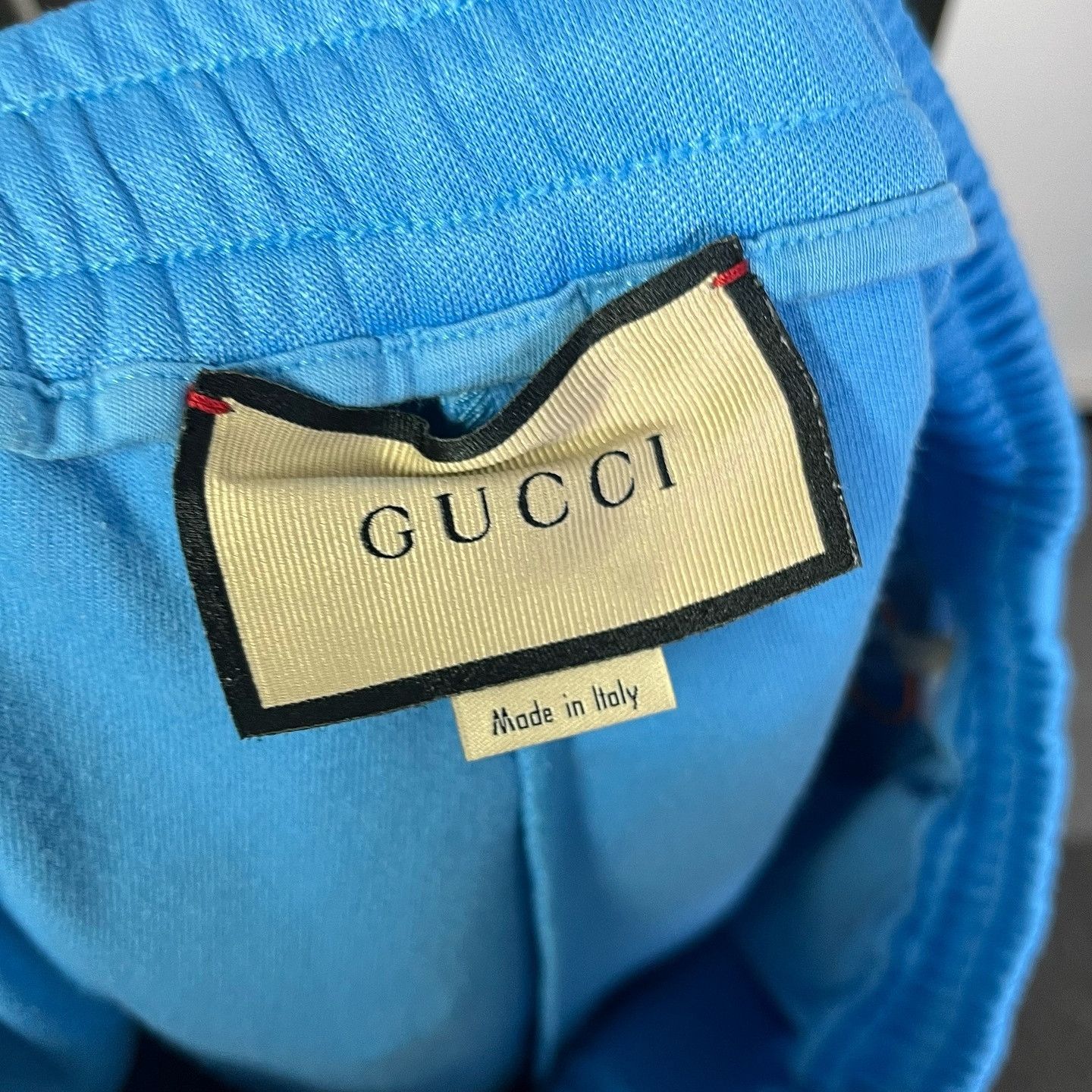 Gucci Gucci Striped Logo Sweatshorts Blue Size L Size US 32 / EU 48 - 3 Thumbnail