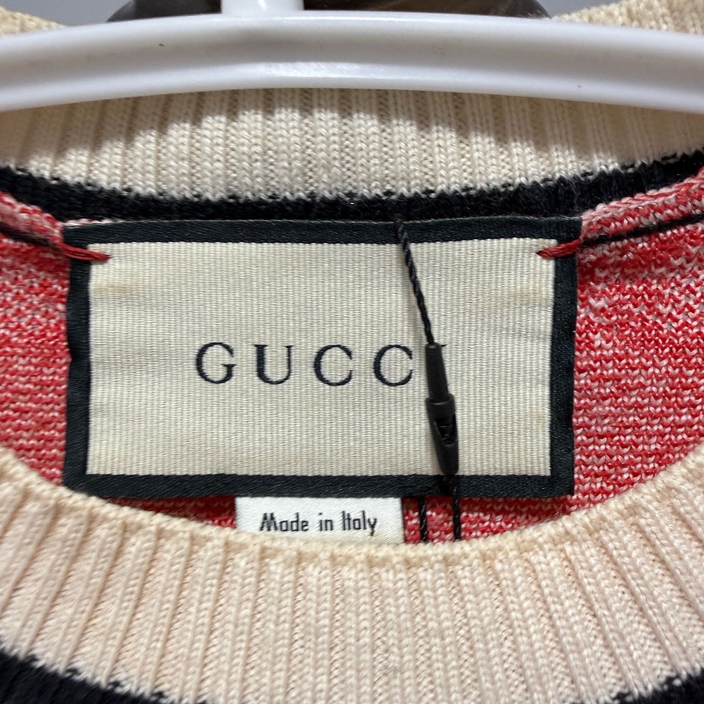 Gucci Gucci GG Pattern Knit Short Sleeve Sweater Size XS Size XS / US 0-2 / IT 36-38 - 3 Thumbnail