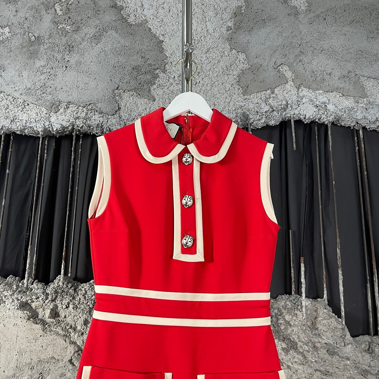 Gucci Gucci Tiger Button Mini Dress Size S Size S / US 4 / IT 40 - 5 Thumbnail