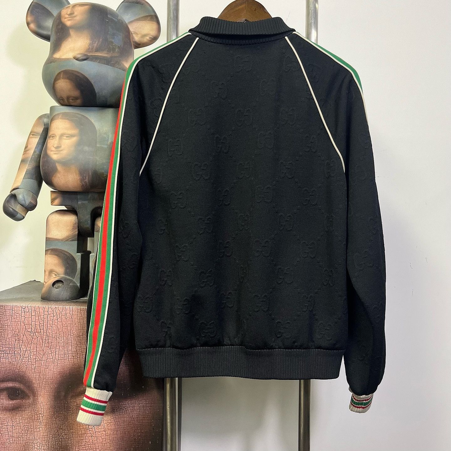 Gucci Gucci Monogram Knit Zip Jacket Size M Size US M / EU 48-50 / 2 - 2 Thumbnail