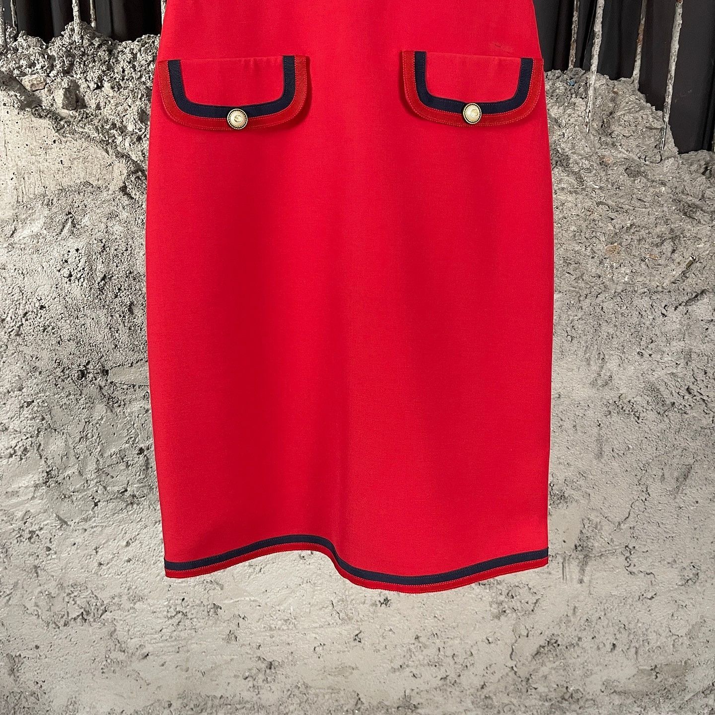 Gucci Gucci Striped Trim Midi Dress IT 38 Size XS / US 0-2 / IT 36-38 - 6 Thumbnail
