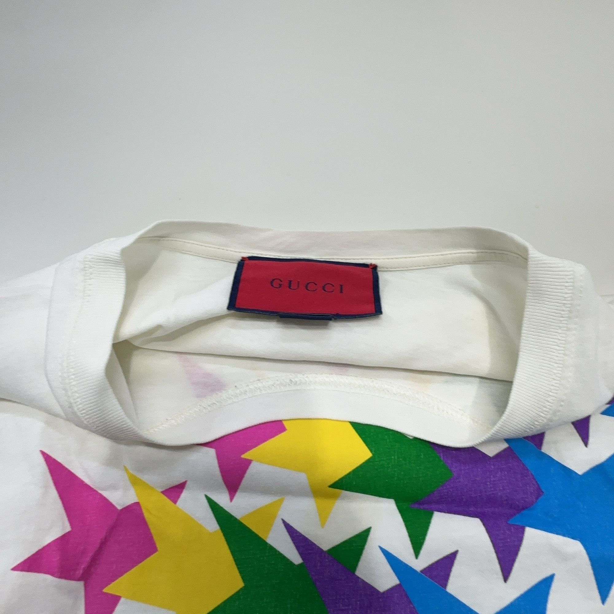 Gucci Gucci Star Print GG Logo T-Shirt Size XS Size XS / US 0-2 / IT 36-38 - 6 Thumbnail