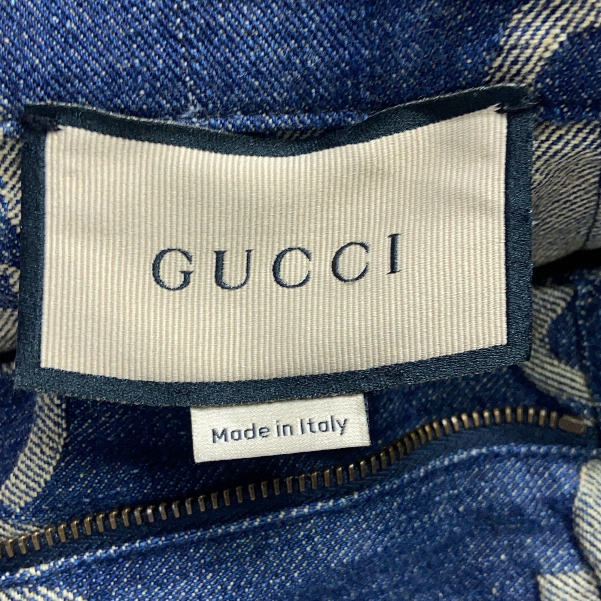 Gucci Gucci Monogram Denim Shorts Size 42 Size 28" / US 6 / IT 42 - 3 Thumbnail