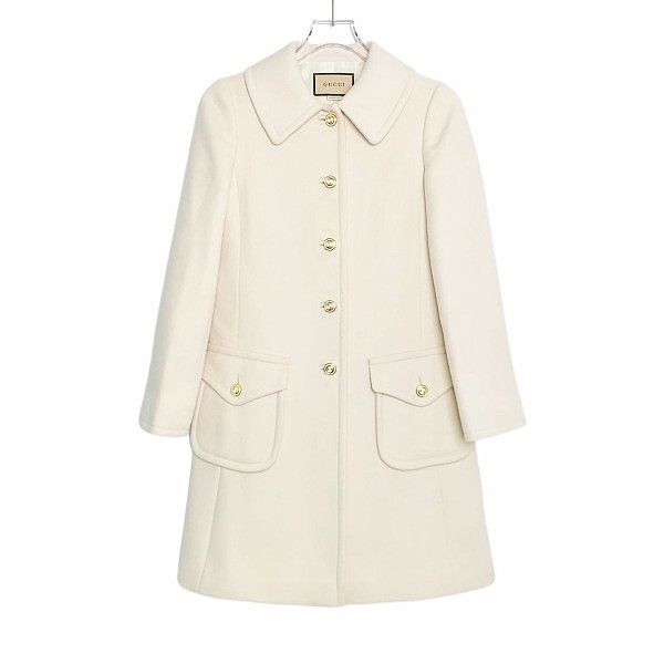 Gucci Gucci Wool Gold-Tone Button Coat Size 36 Size XS / US 0-2 / IT 36-38 - 5 Thumbnail