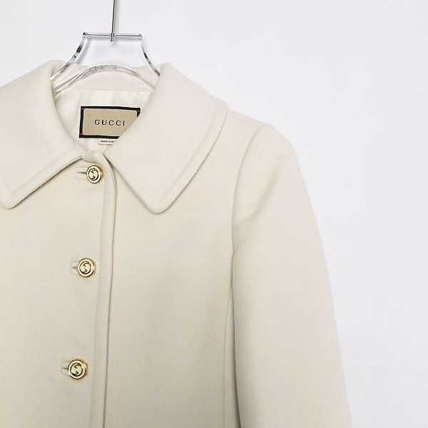 Gucci Gucci Wool Gold-Tone Button Coat Size 36 Size XS / US 0-2 / IT 36-38 - 6 Thumbnail