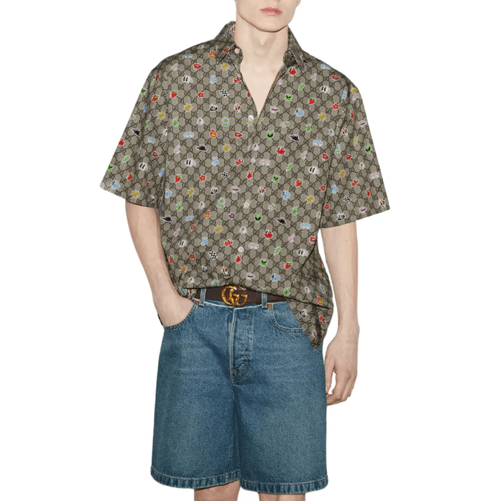 Gucci Gucci GG Motif Short Sleeve Shirt Size S Size US S / EU 44-46 / 1 - 7 Thumbnail