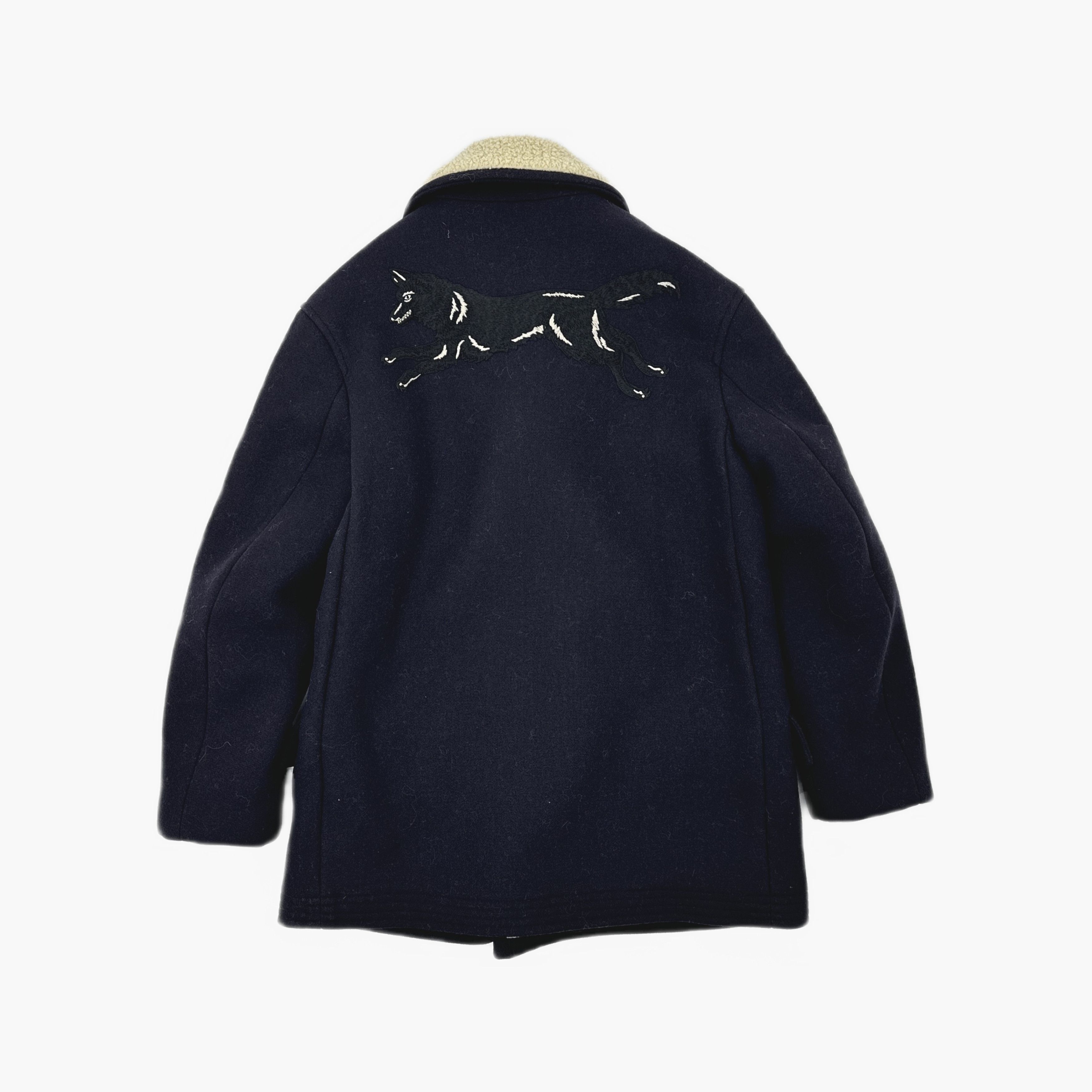 Gucci Gucci Wolf Embroidery Pea Coat Size 48 Size US M / EU 48-50 / 2 - 2 Thumbnail
