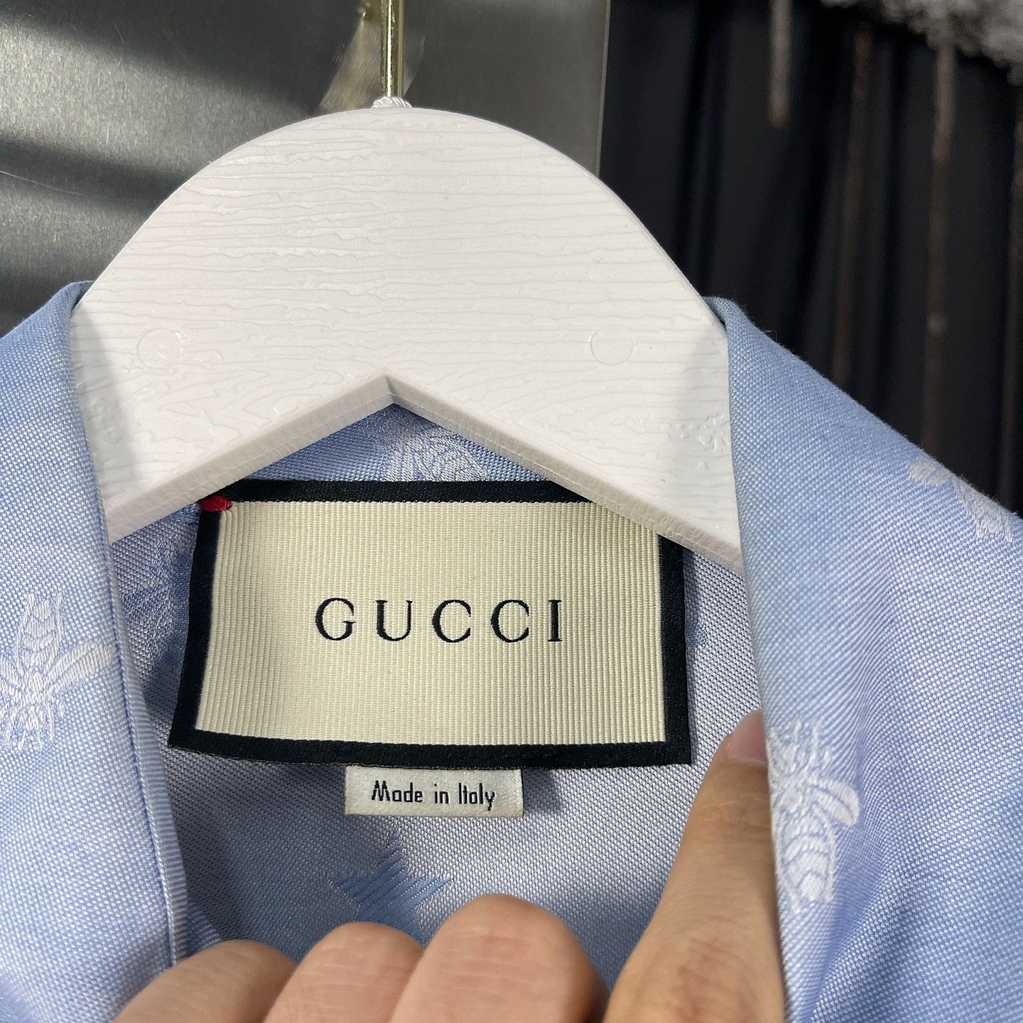 Gucci Gucci Bee Star Pattern Button Up Shirt Size 38 Size XS / US 0-2 / IT 36-38 - 3 Thumbnail