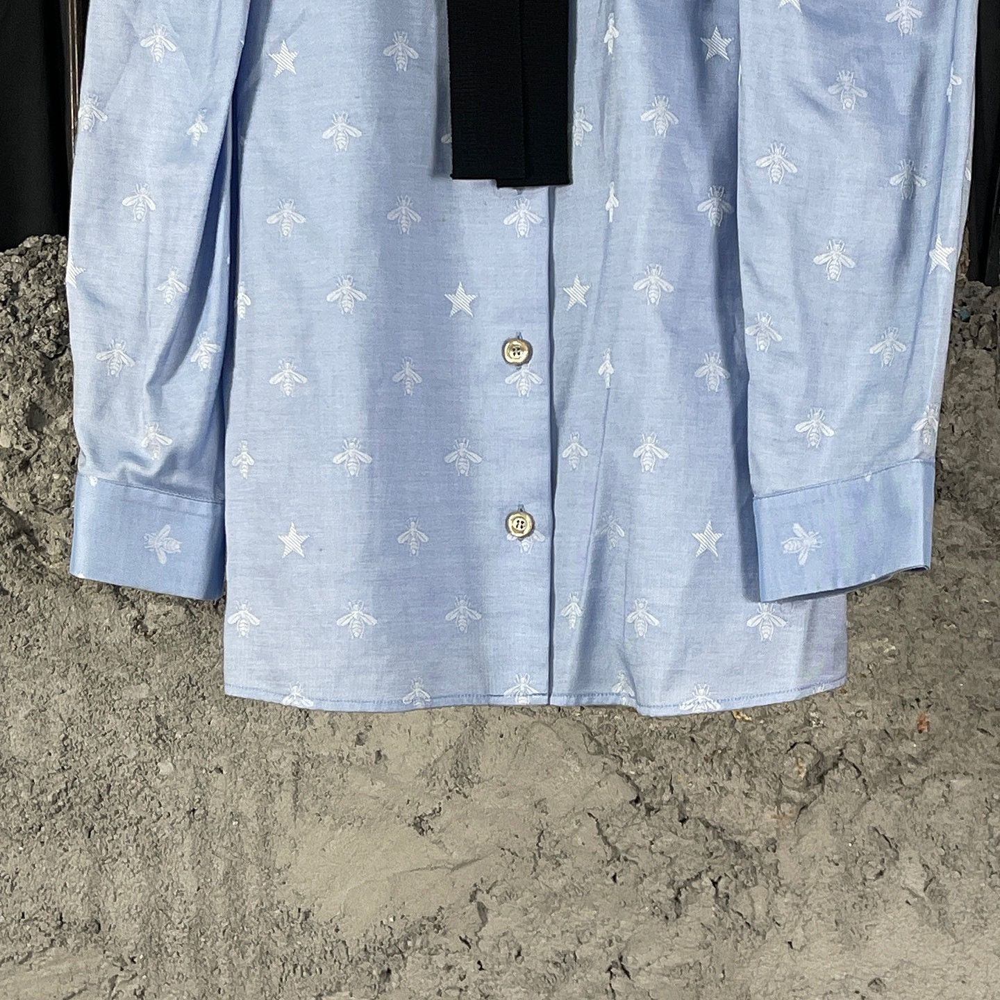Gucci Gucci Bee Star Pattern Button Up Shirt Size 38 Size XS / US 0-2 / IT 36-38 - 5 Thumbnail